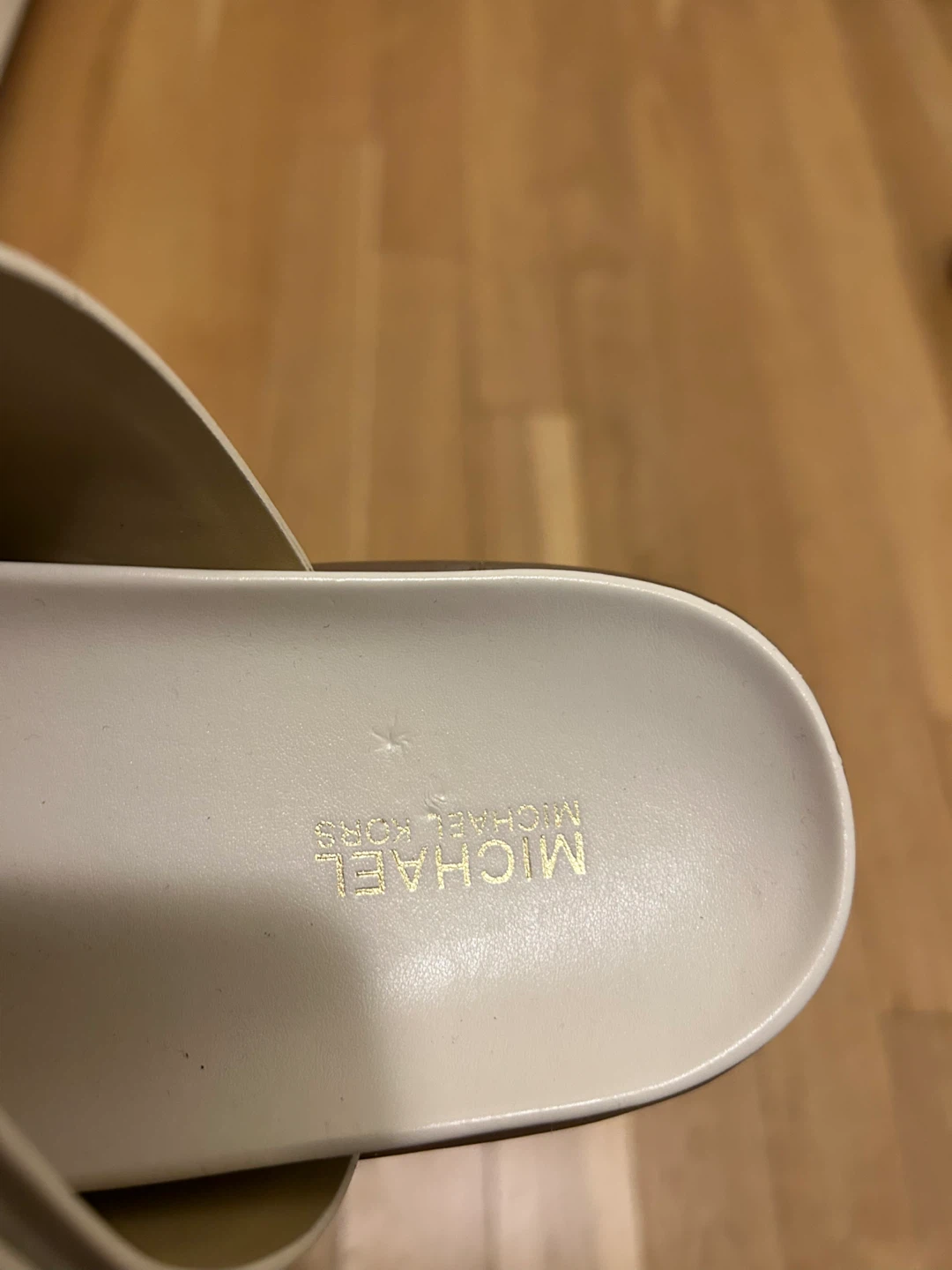 Michael Kors White Studded Slide Sandals - photo 5