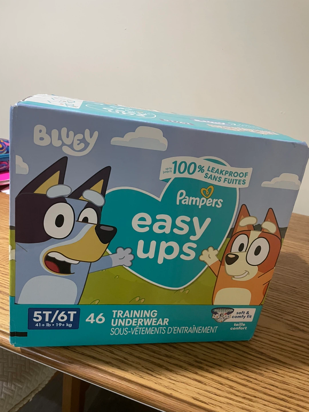 Pampers Bluey Easy Ups Training Underwear Size 5T/6T - 46 Count