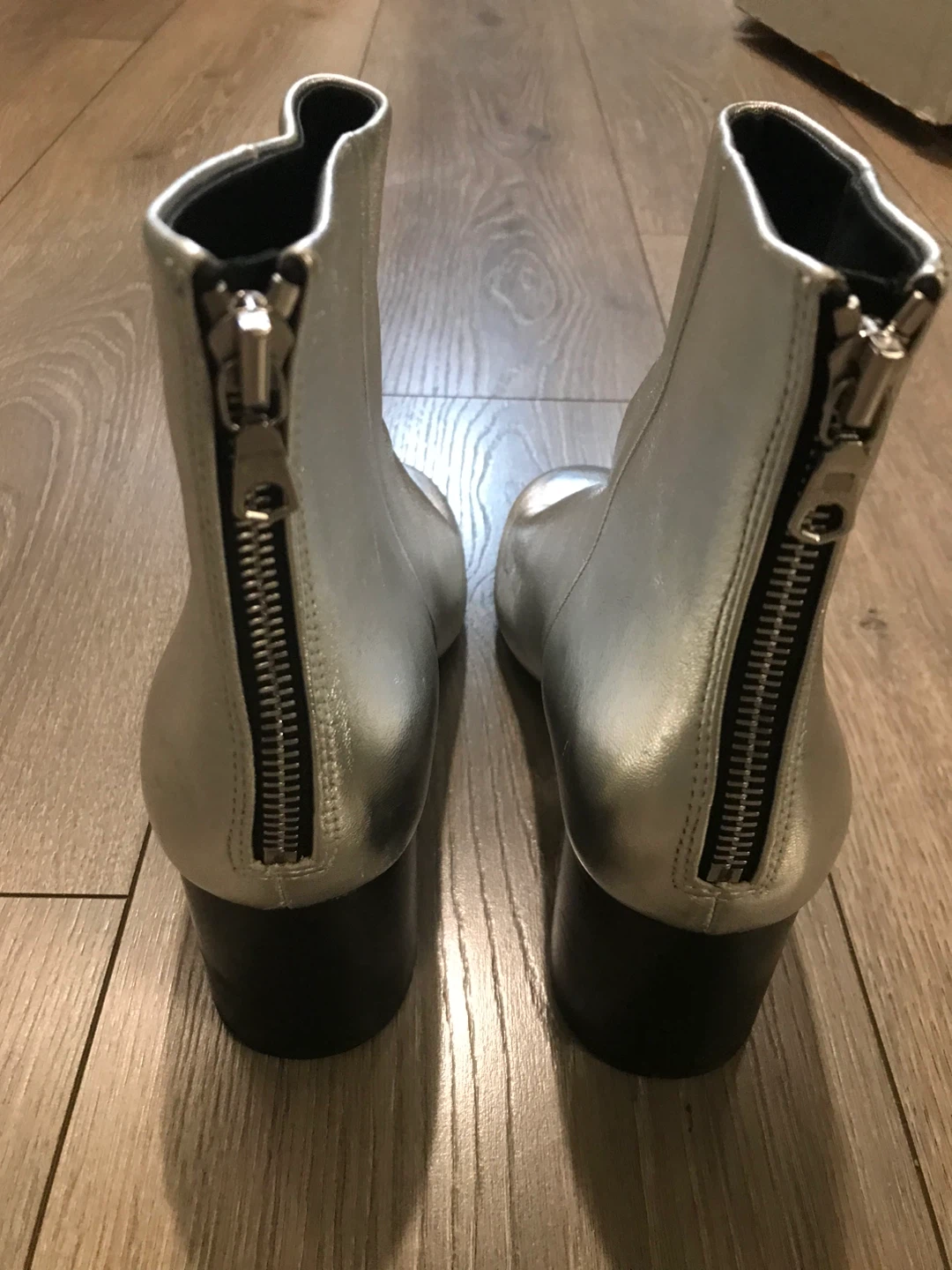 Silver Heeled Ankle Boots - photo 4
