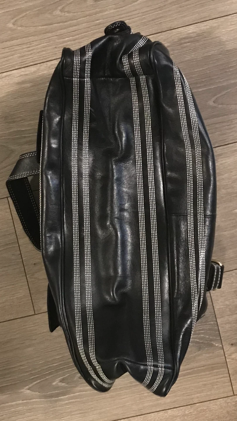Badgley Mischka Black Leather Satchel Handbag - photo 3