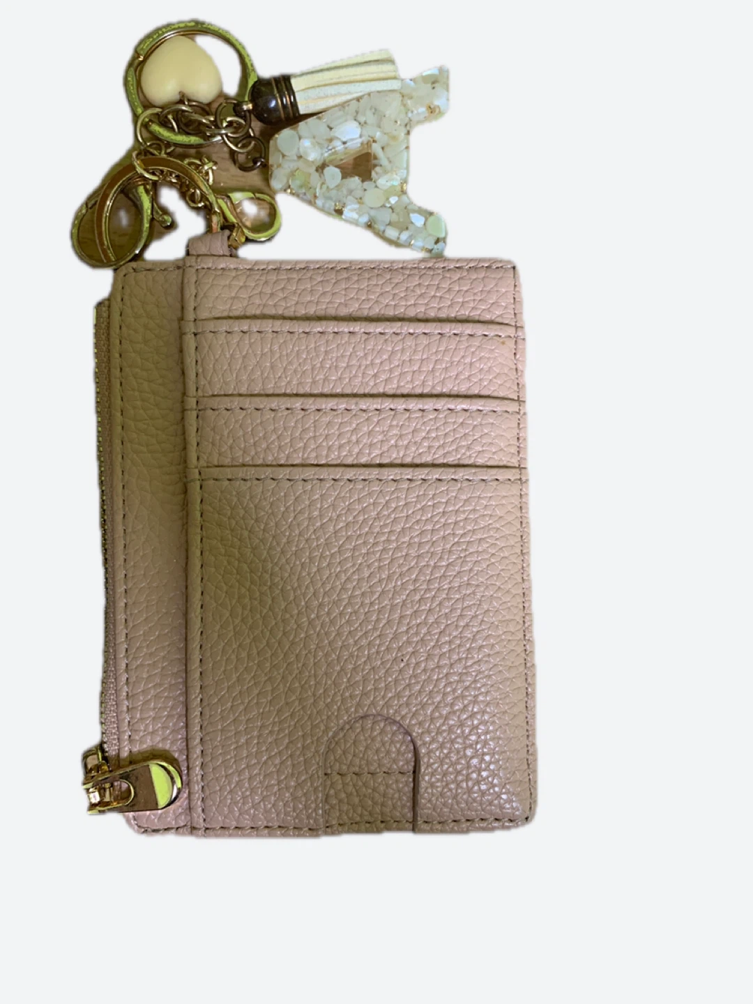 Card Holder with Letter A Keychain - photo 2