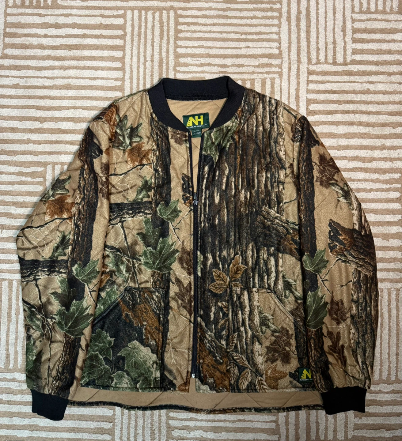 Natural Habitat Full Zip Lined Camo Realtree Mens Jacket Size XL