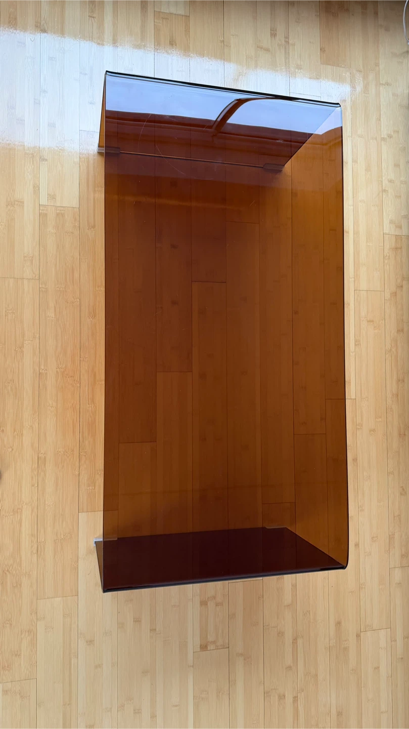 Amber Glass Coffee Table - photo 2
