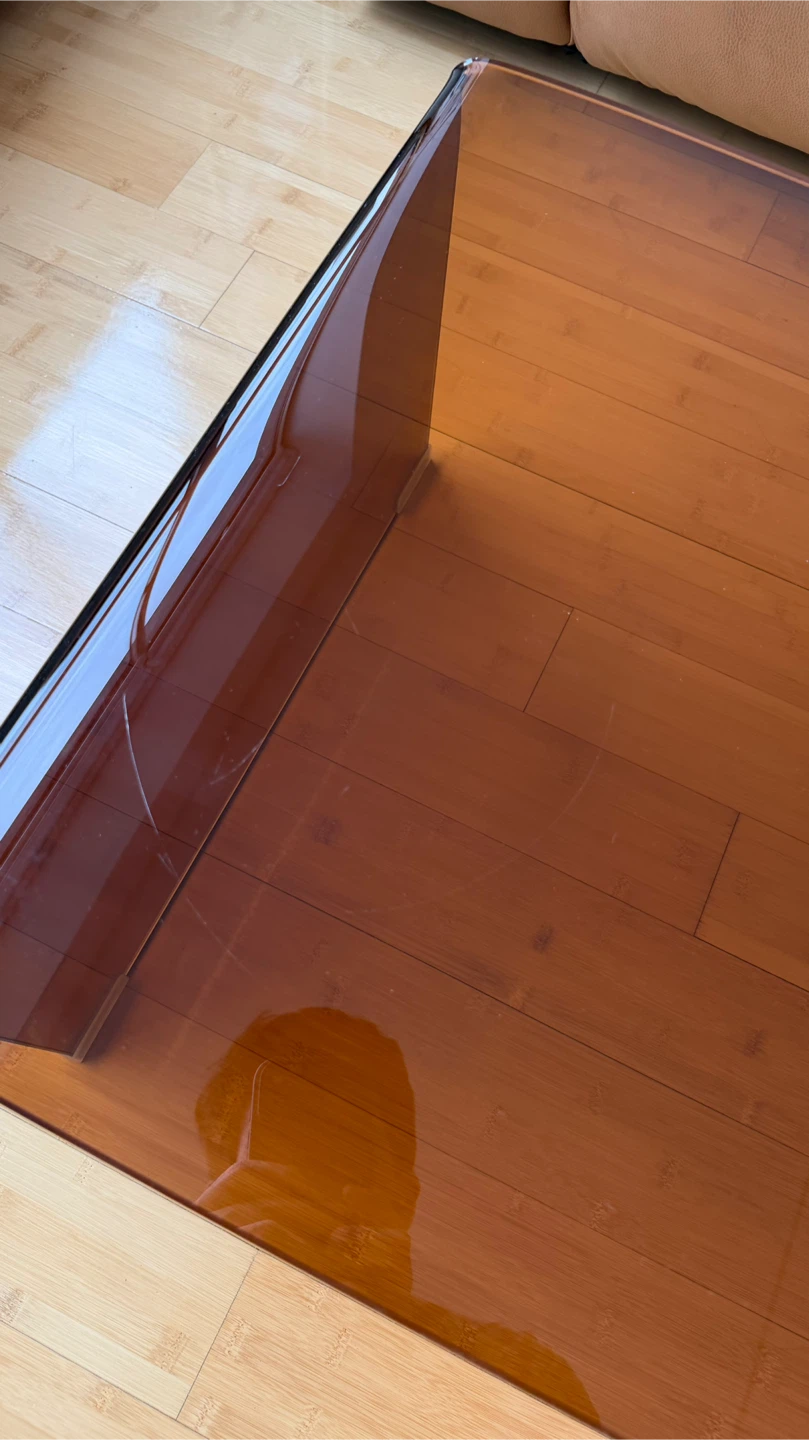 Amber Glass Coffee Table - photo 3
