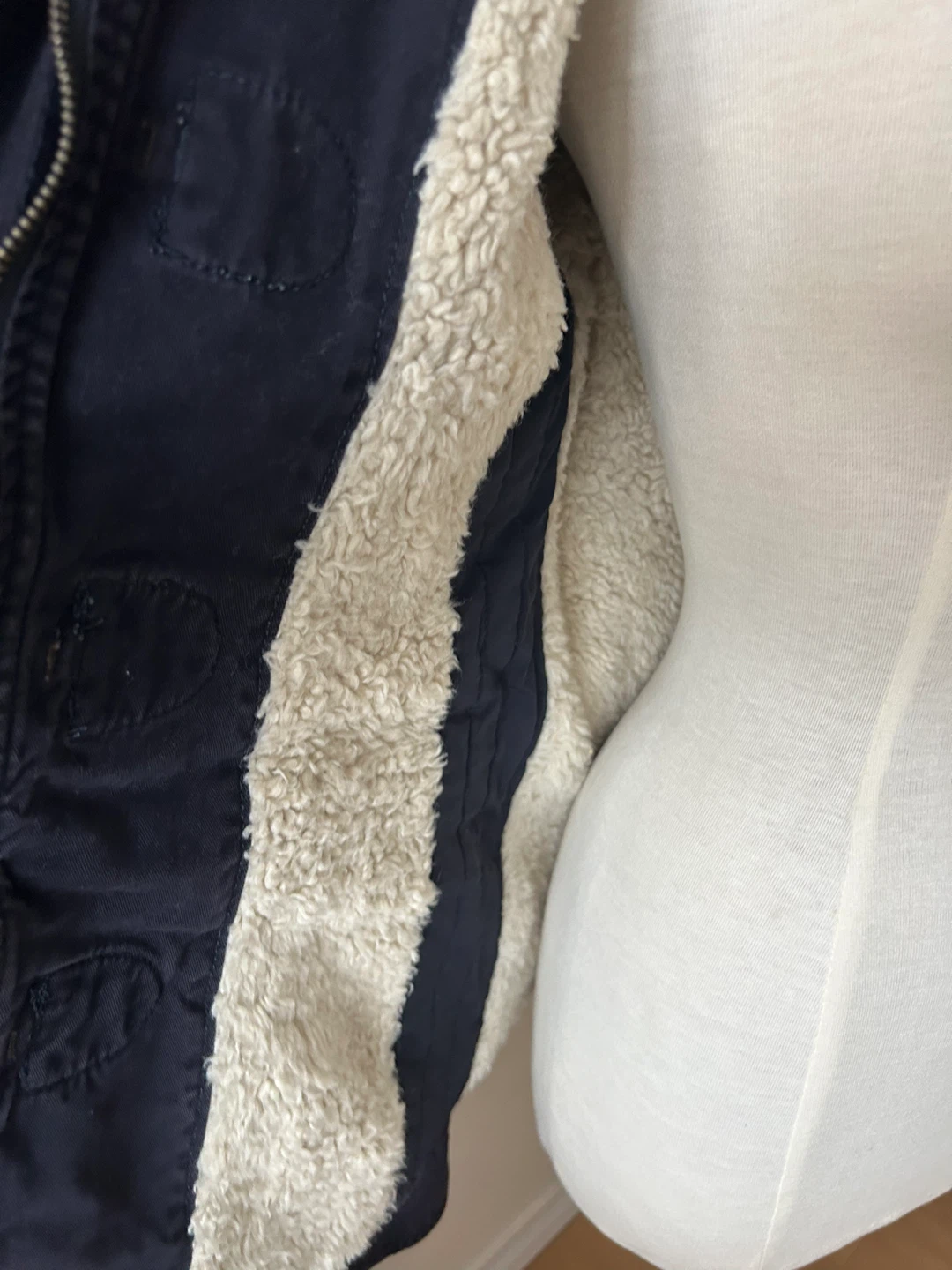 Vintage Abercrombie and fitch fleece winter jacket cotton Medium - photo 3