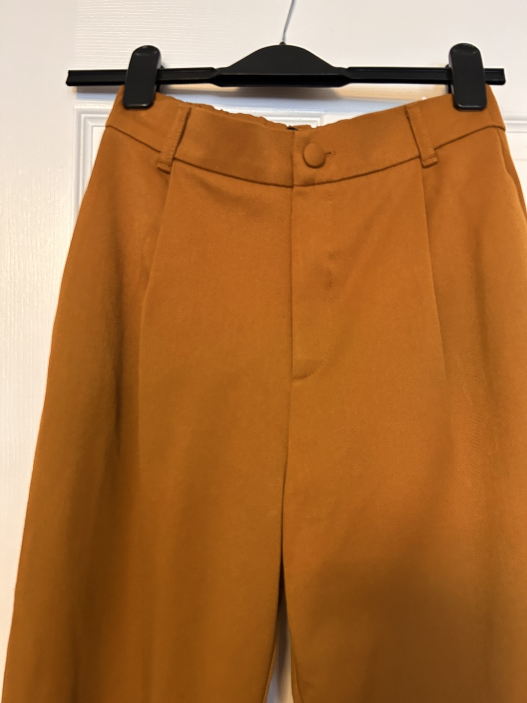 ZARA Women's mustard brown Pleated Trousers XS - photo 2