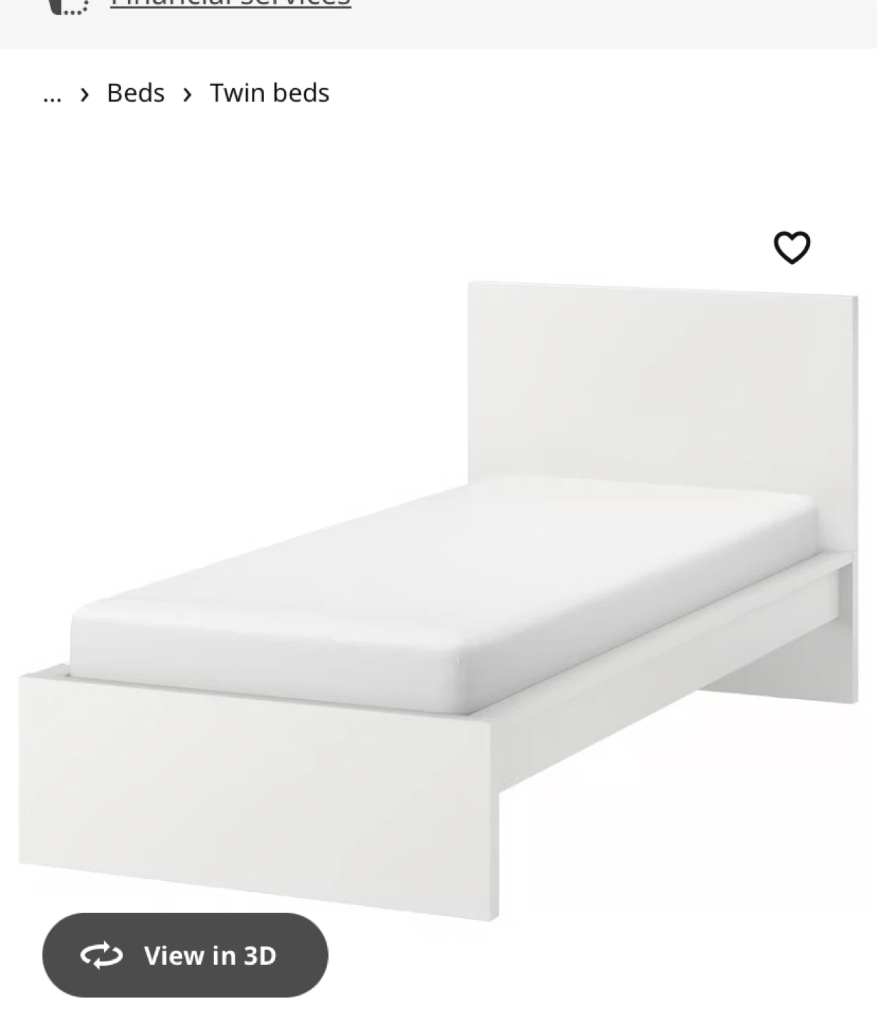 White Twin Bed Frame with Headboard