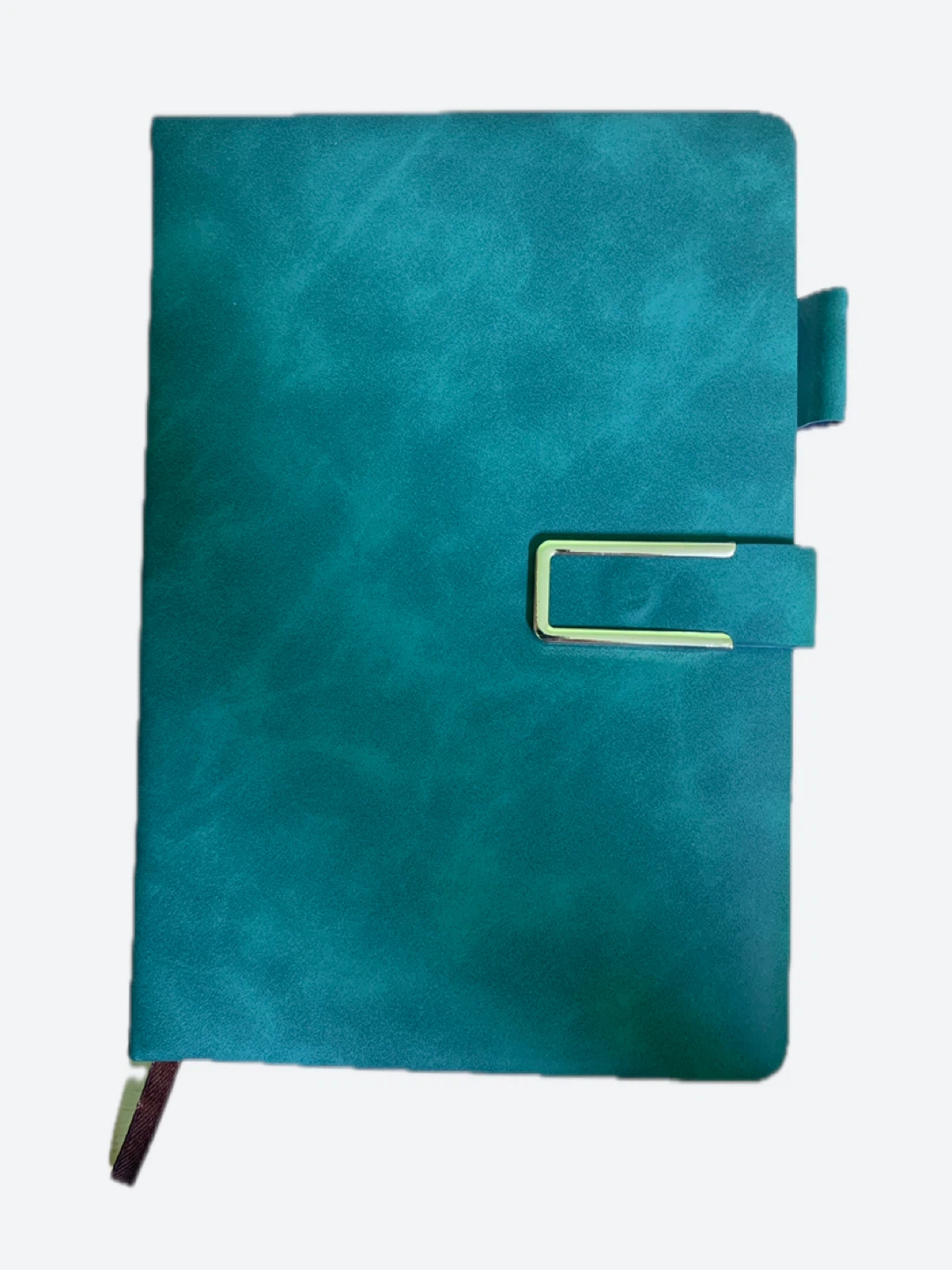 Teal Faux Leather Journal with Strap Closure