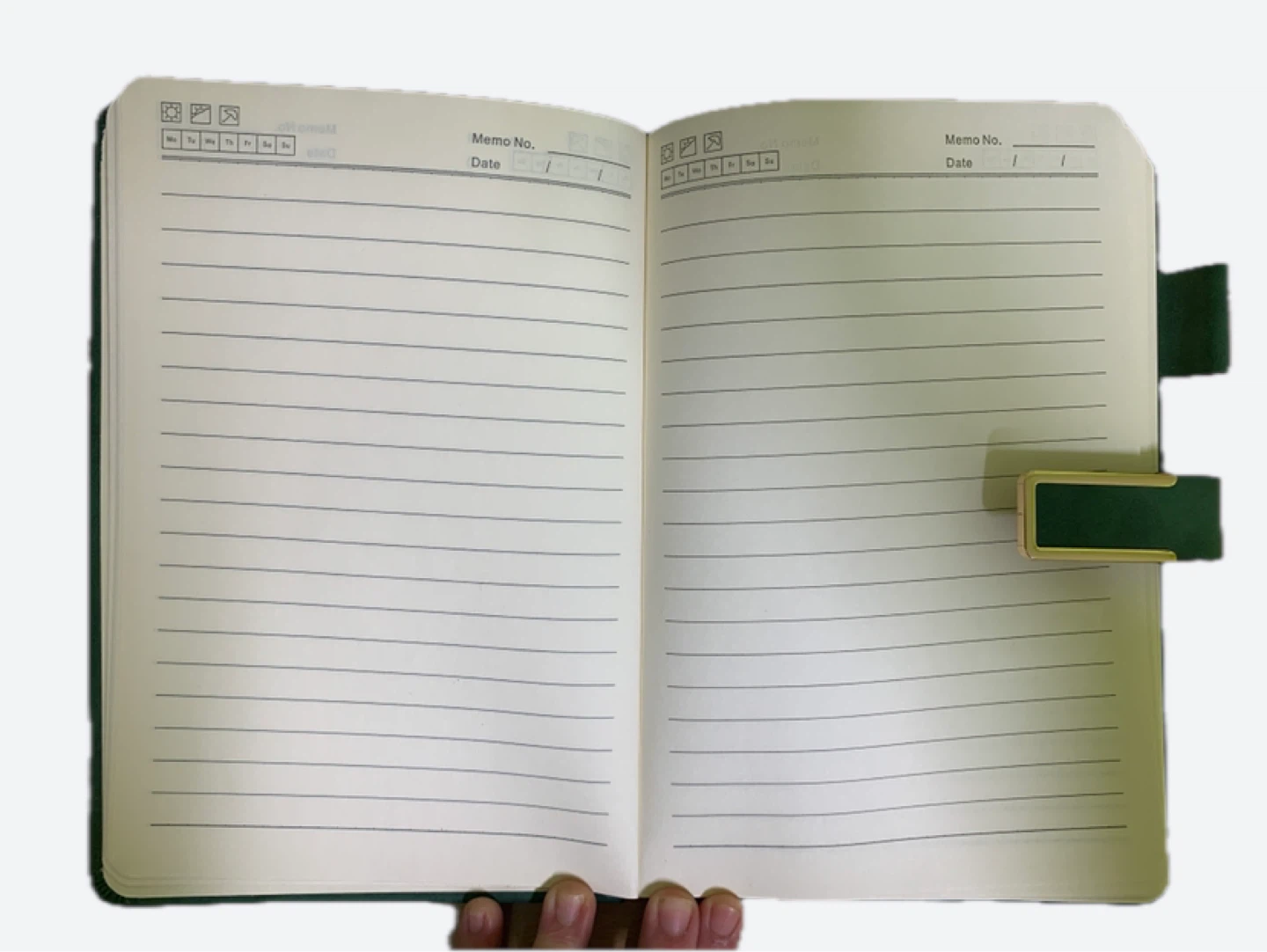 Teal Faux Leather Journal with Strap Closure - photo 2