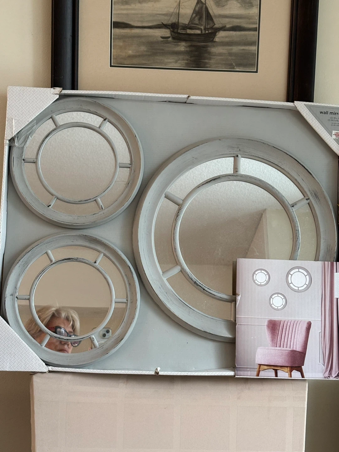 Set of 3 Round Wall Mirrors