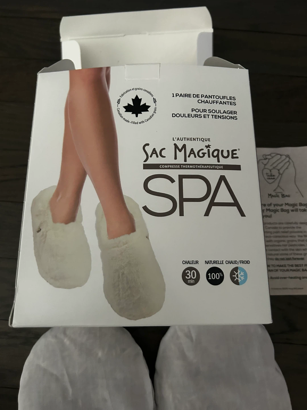 🇨🇦Sac Magique Spa Heated Slippers