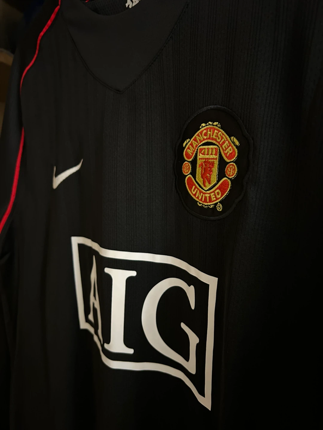 Manchester United Ronaldo #7 Black Long Sleeve Soccer Jersey - photo 2