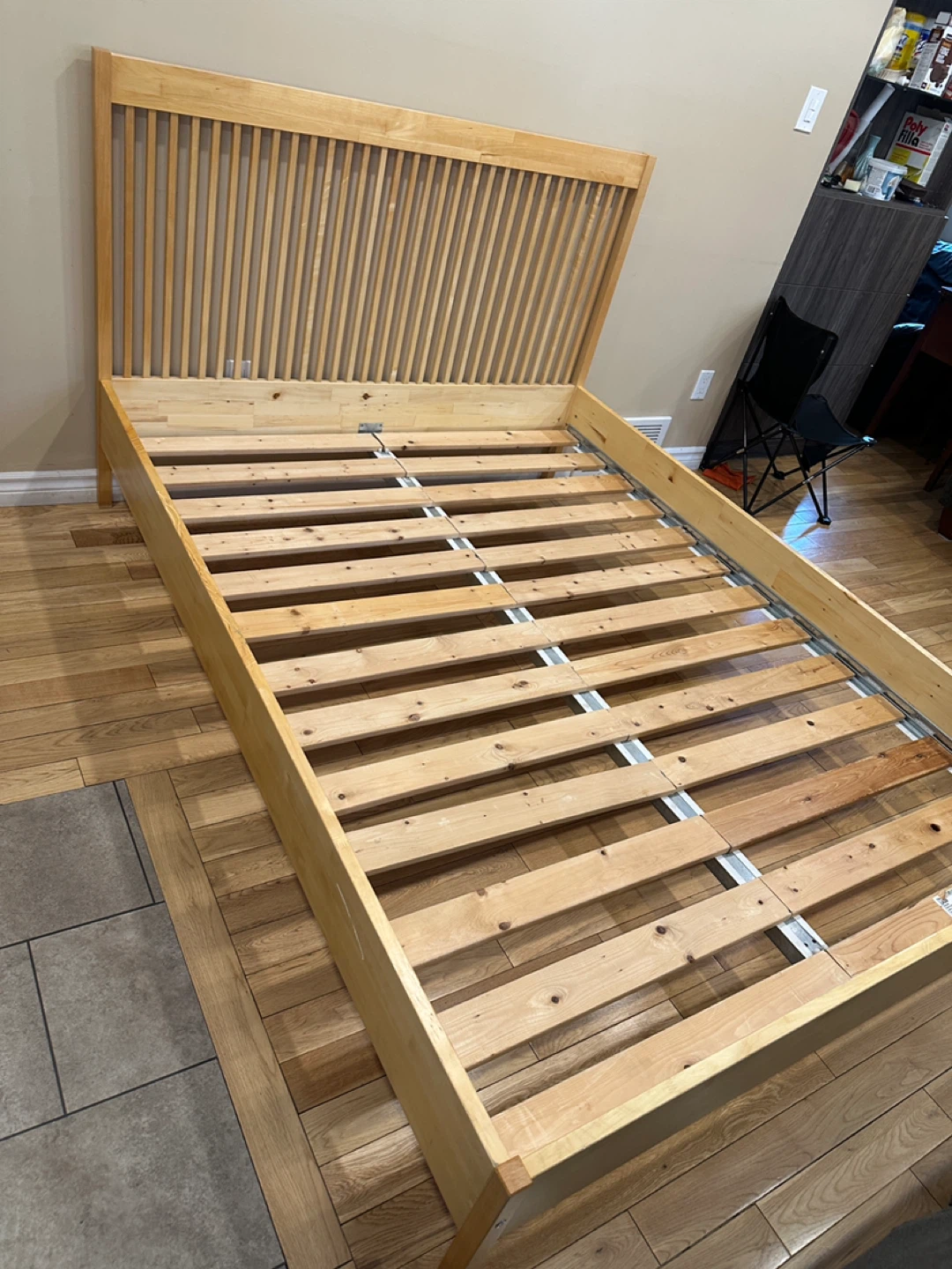 IKEA Queen Size Birch Wood Bed Set (CAN DELIVER) - photo 5