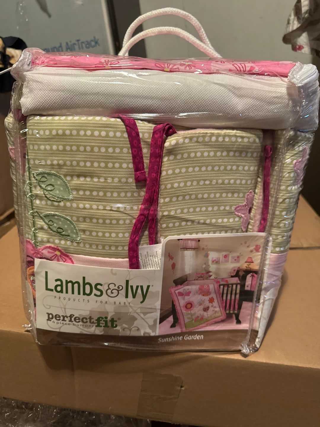 Lambs & Ivy Sunshine Garden 4 Piece Crib Bumper