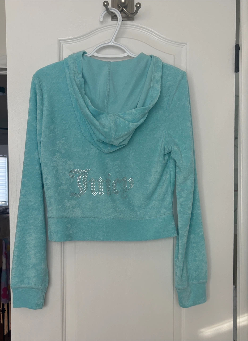 New with tag Juicy Couture crystal blue tracksuit set size M - photo 3
