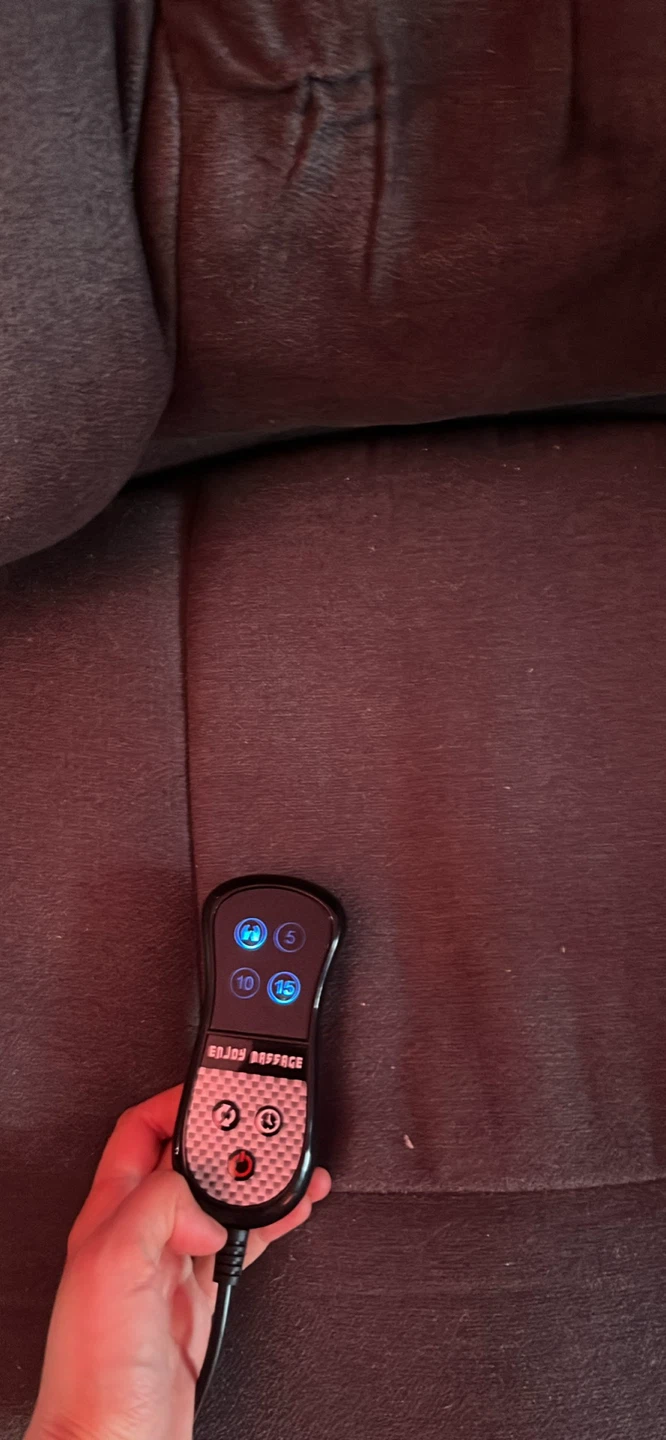 Grey Executive Massage Chair with Footrest - photo 5