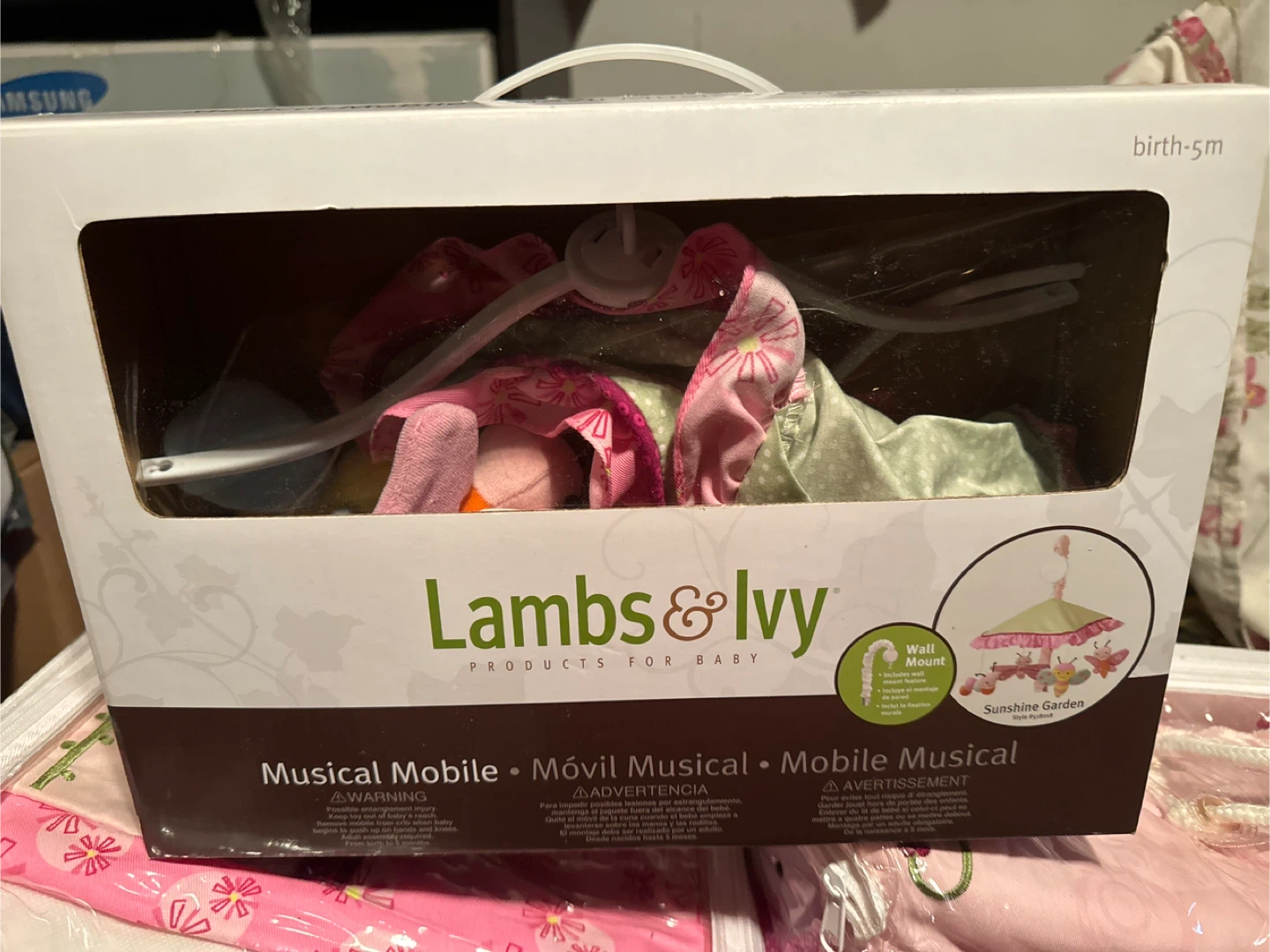 Lambs & Ivy Musical Mobile - Sunshine Garden