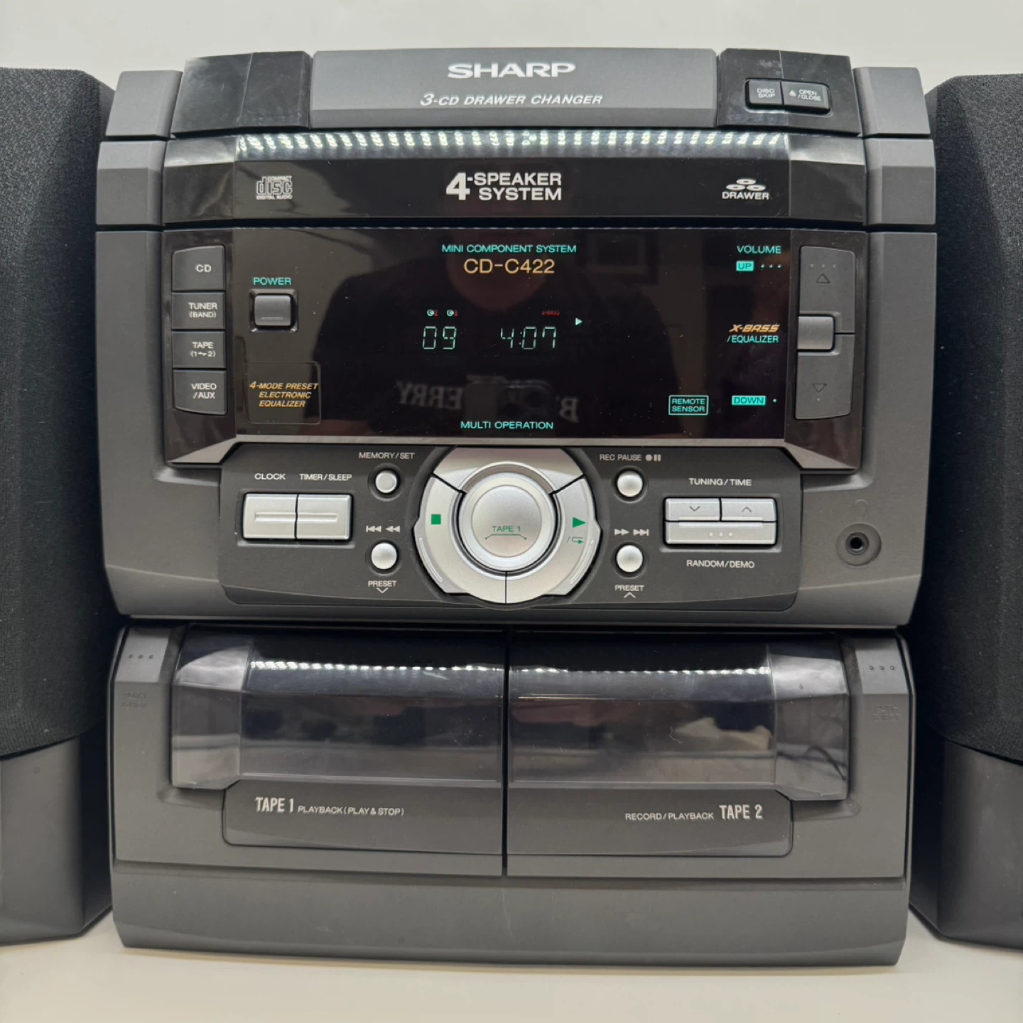 Sharp CD-C422 Mini Stereo System 3-CD Changer  Tested - photo 2