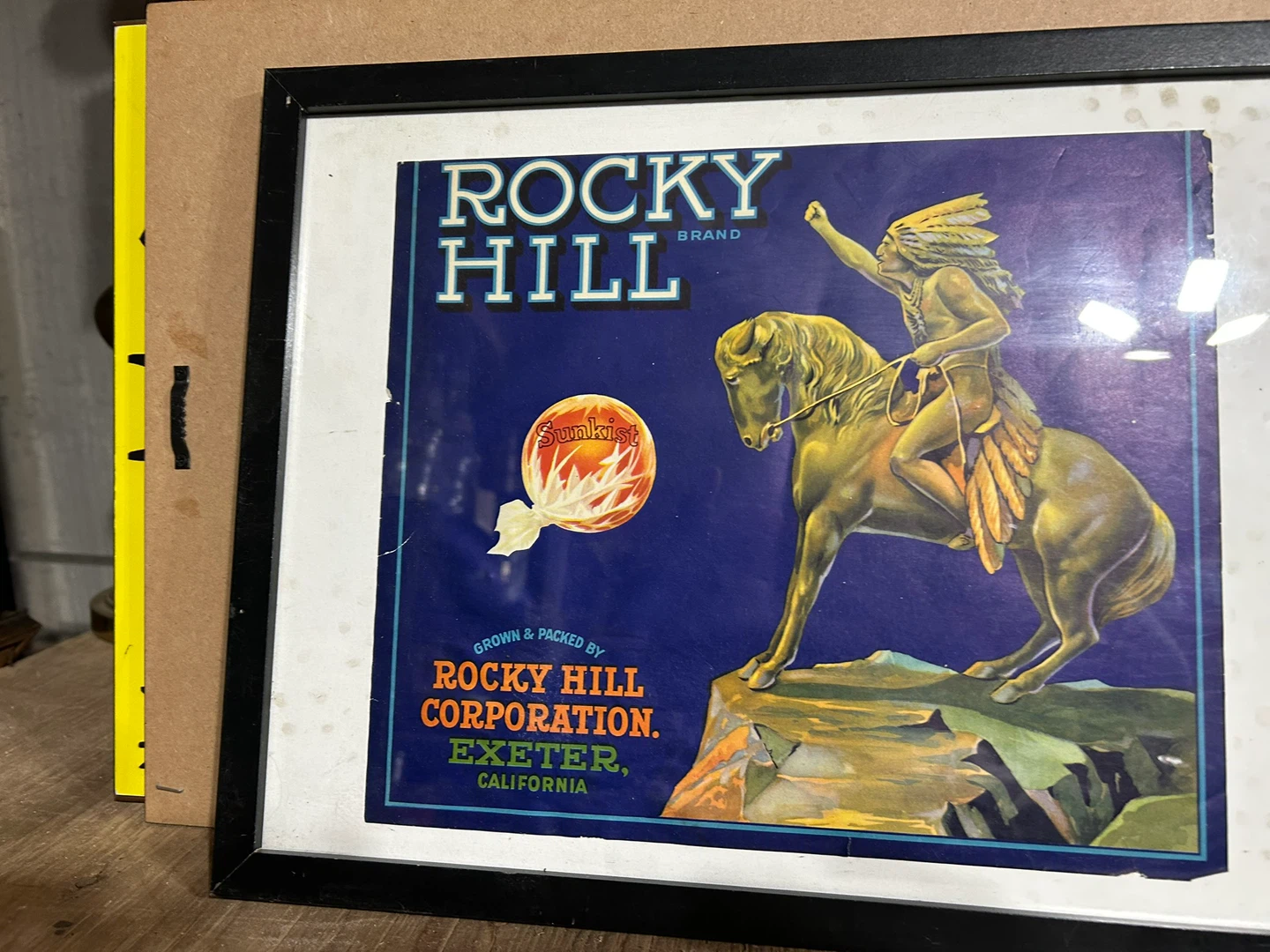 Rocky Hill Brand Framed Vintage Advertisement
