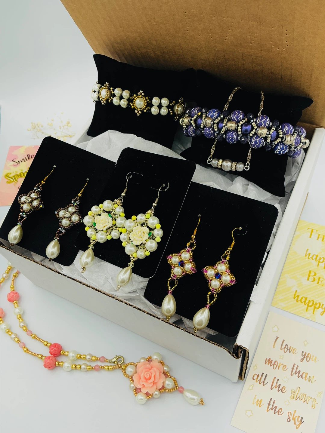 ✨ Handmade Jewelry Gift Boxes – Themed Surprise Sets