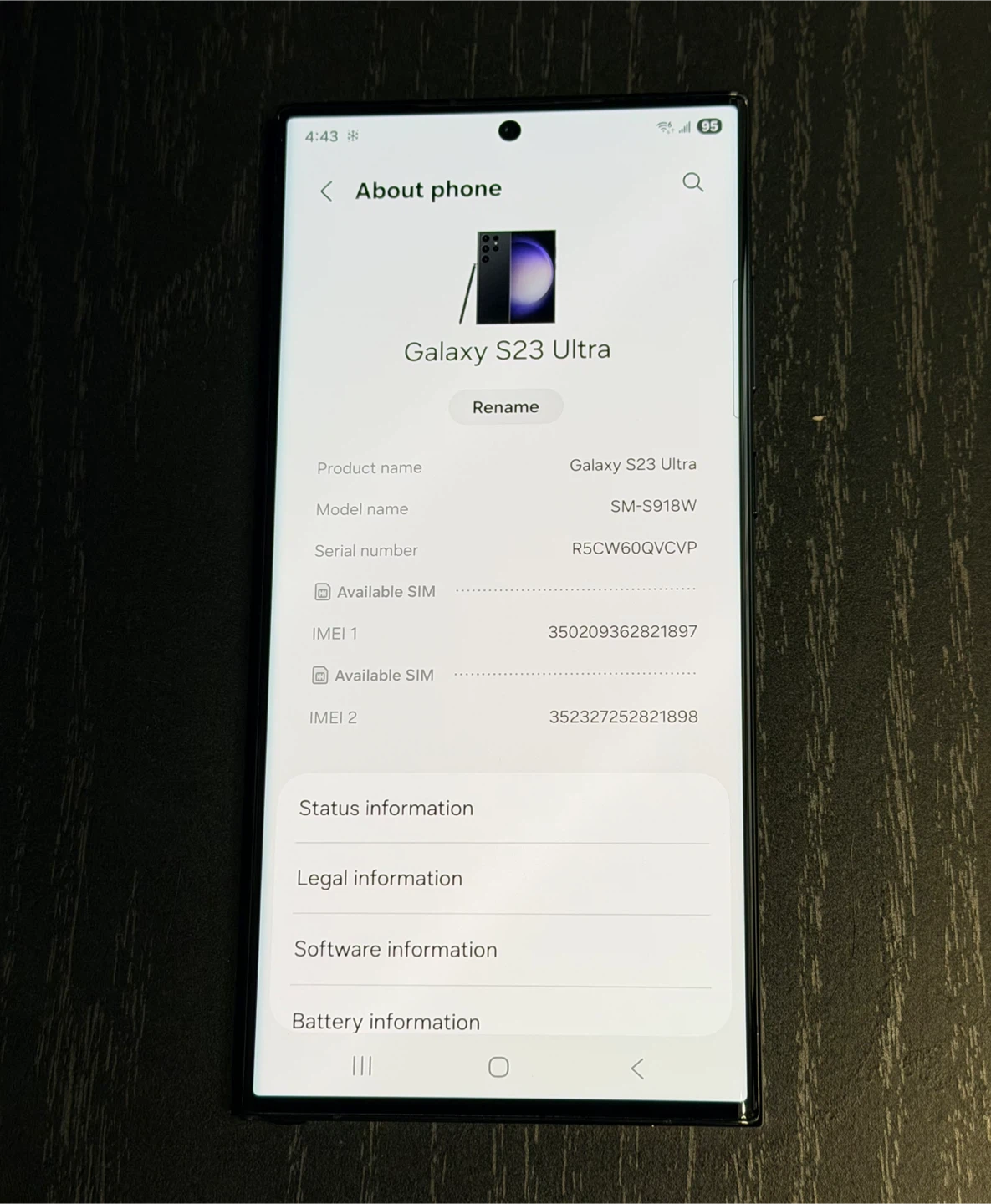Like New Samsung Galaxy S23 Ultra Smartphone - photo 2