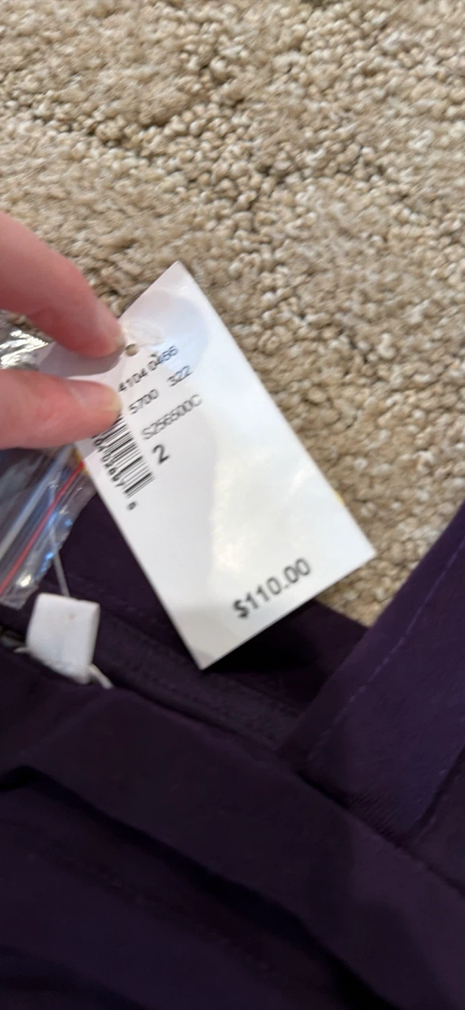 Women's Purple Sleeveless Ruffle Dress Size 2 - photo 2