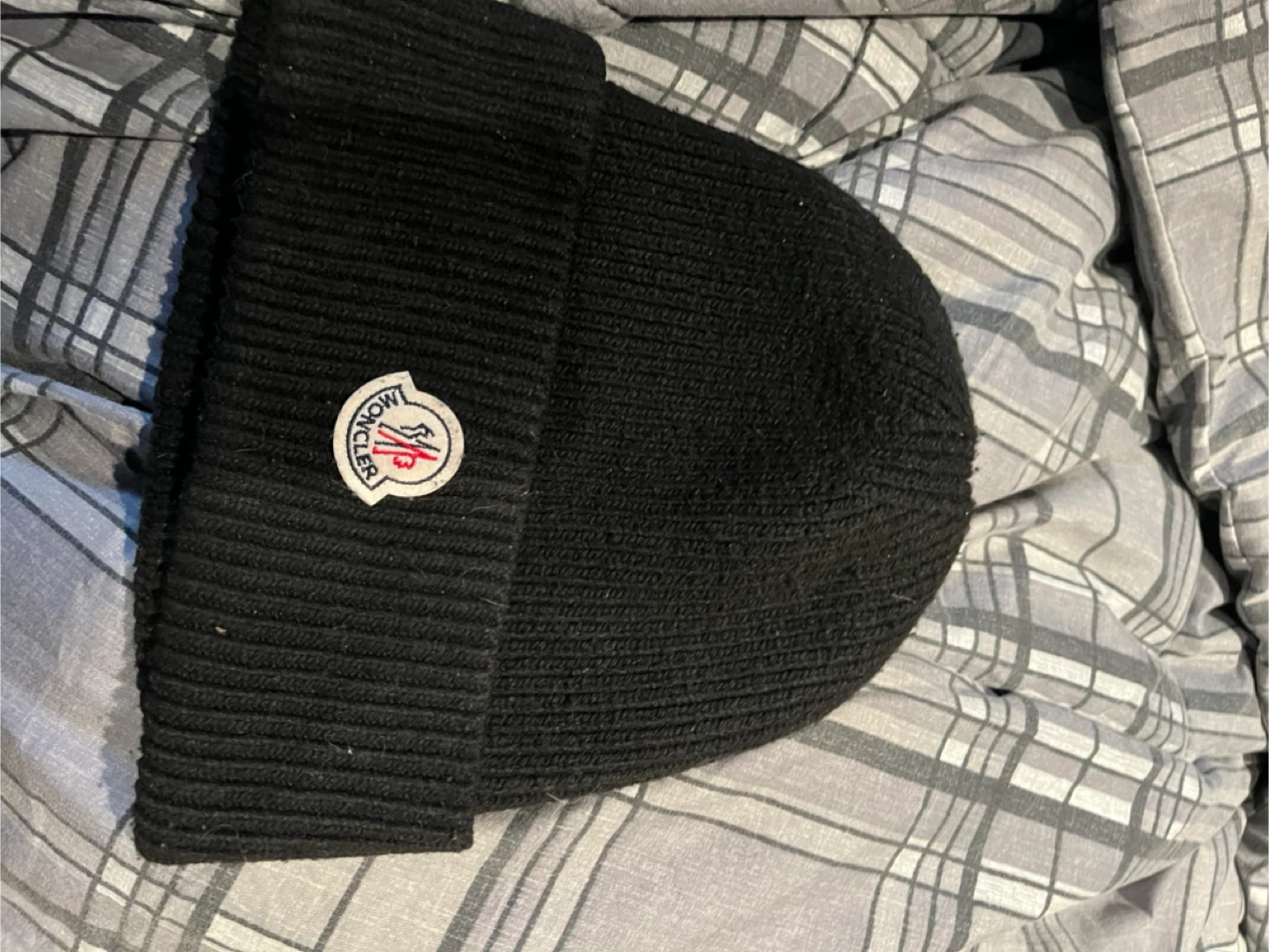 Moncler Black Beanie