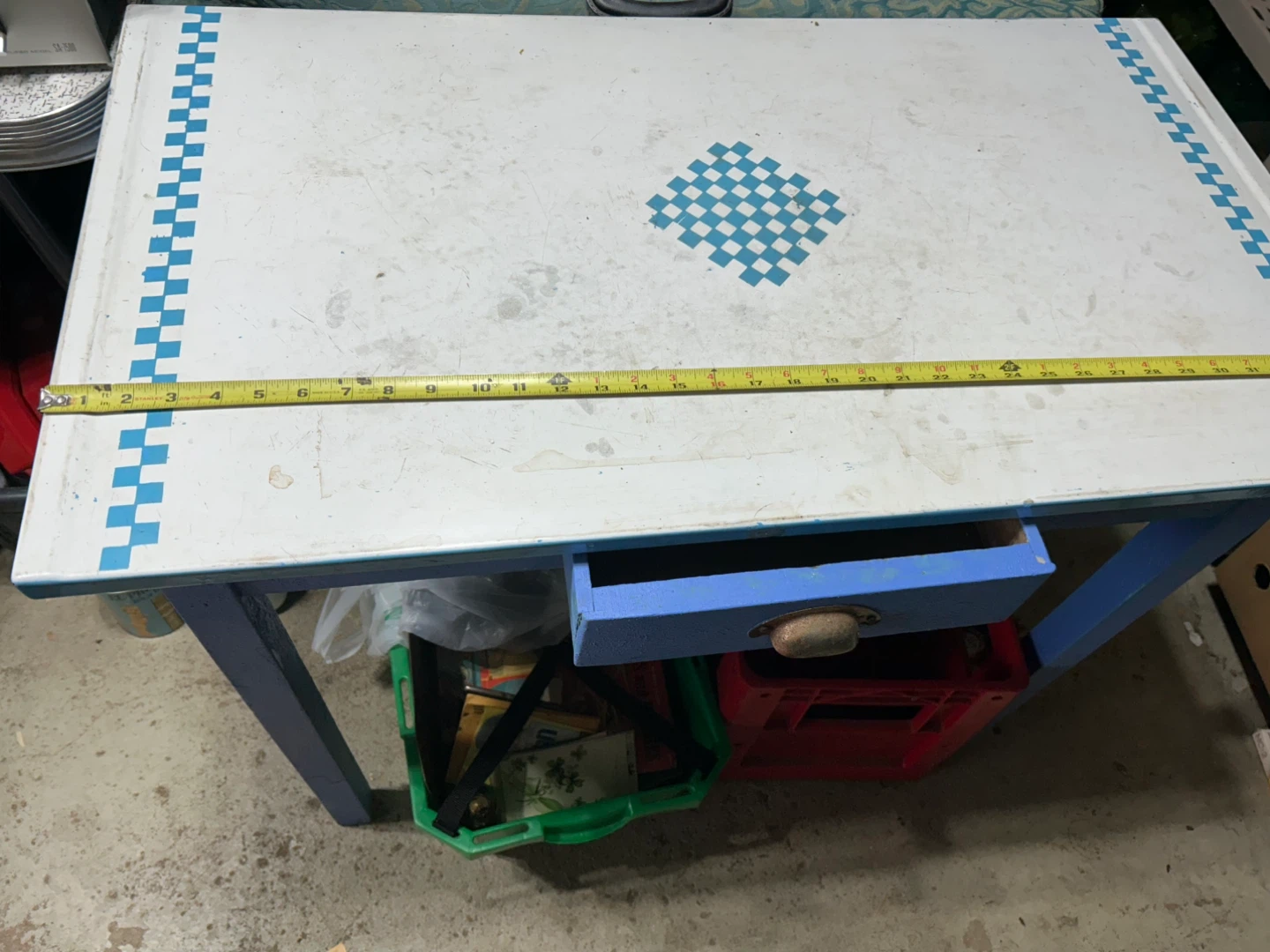 Vintage Metal Kitchen Cart Table