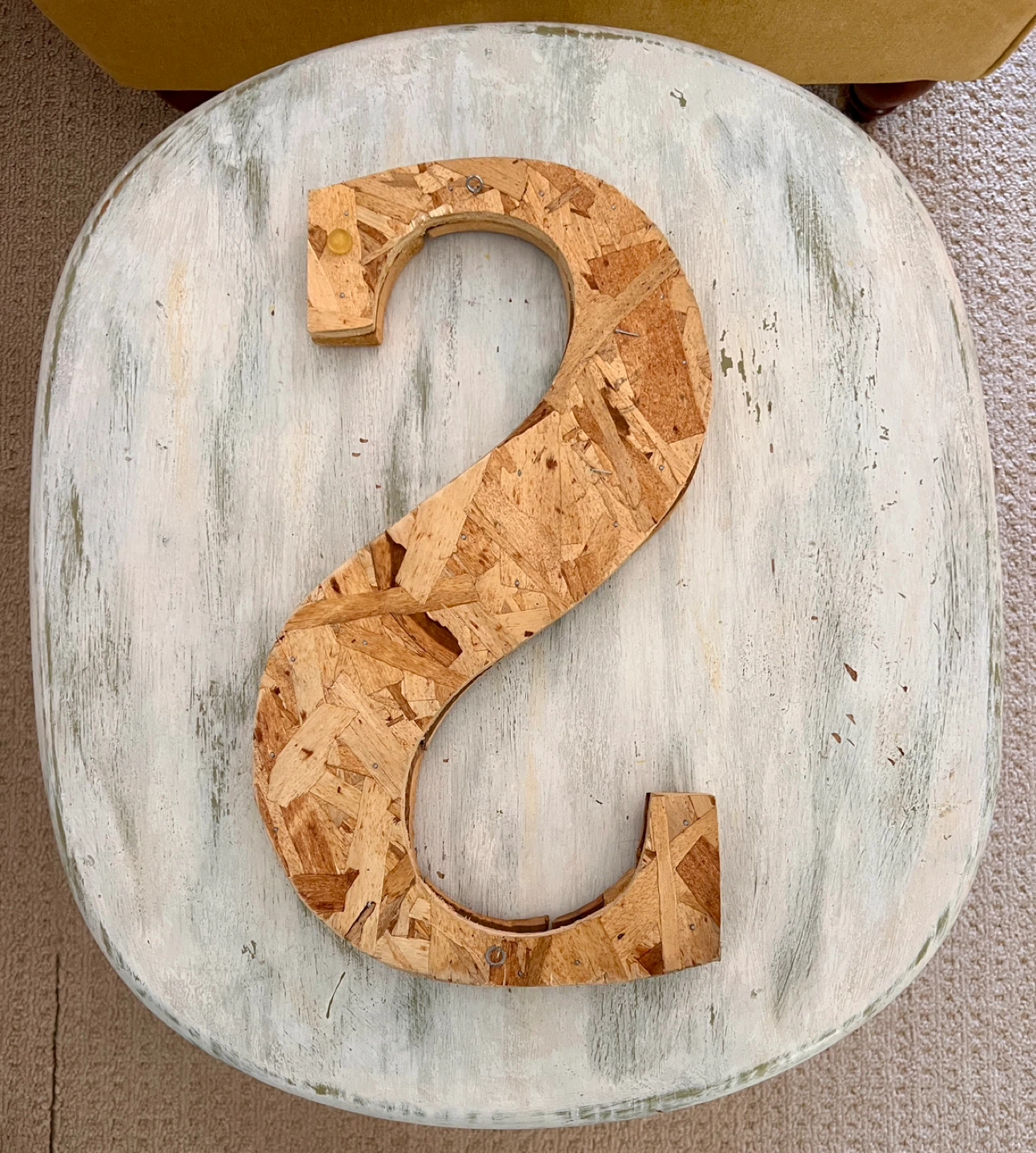 Wooden Letter "S" Sign - photo 2
