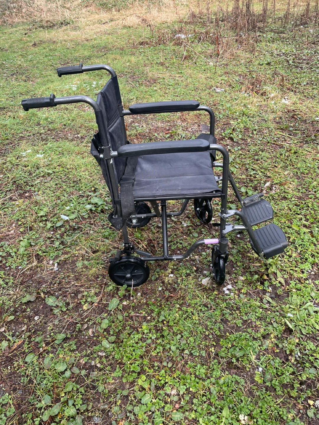 Black Transport Wheelchair