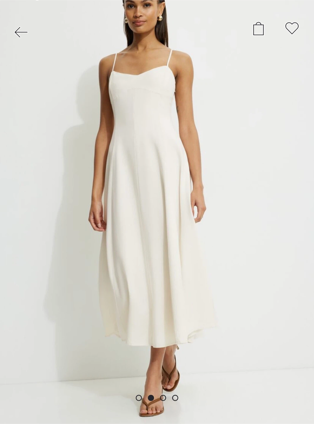 Dynamite Sweetheart Maxi Dress - Sea Salt L
