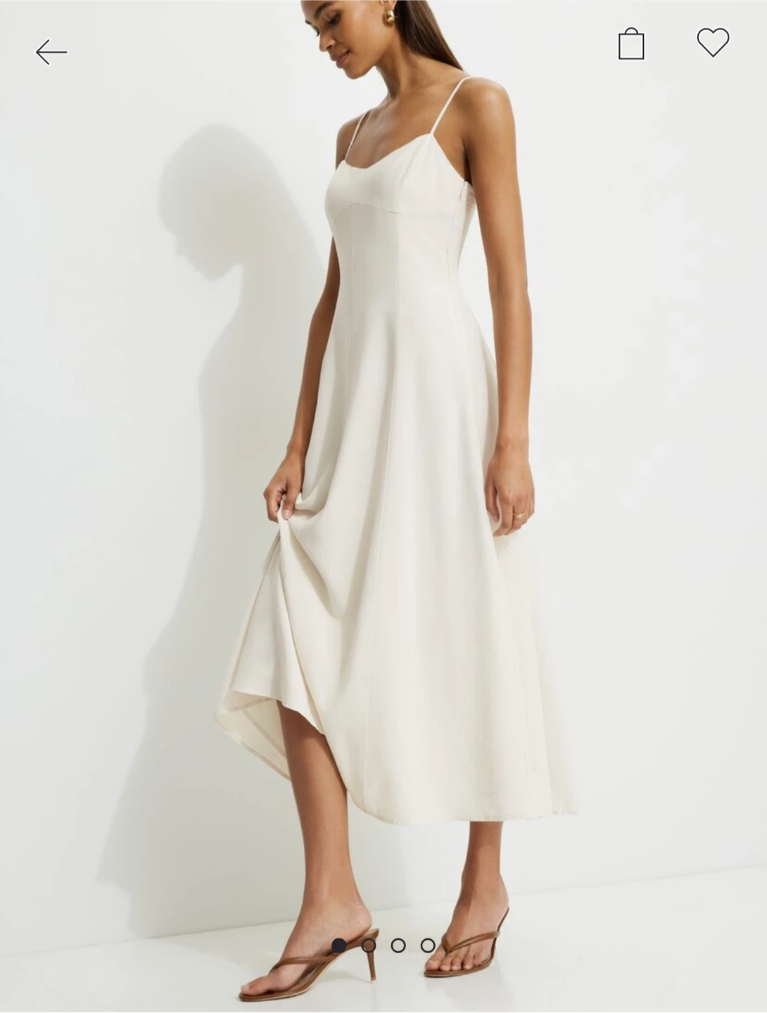 Dynamite Sweetheart Maxi Dress - Sea Salt L - photo 3
