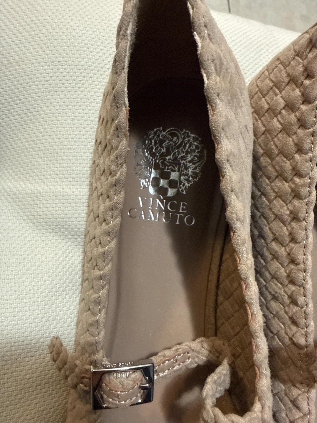 Vince Camuto Women's Tan Woven Ballet Flats Size 8.5M / 39.5 - photo 2