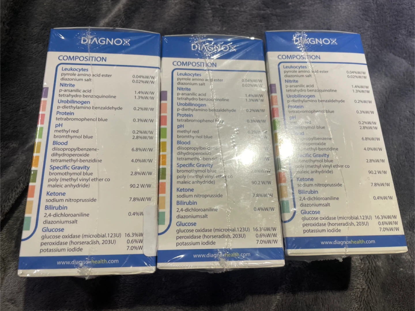 Diagnox UrinOIX-10 Urinalysis Test Strips (30 Packs) - photo 2