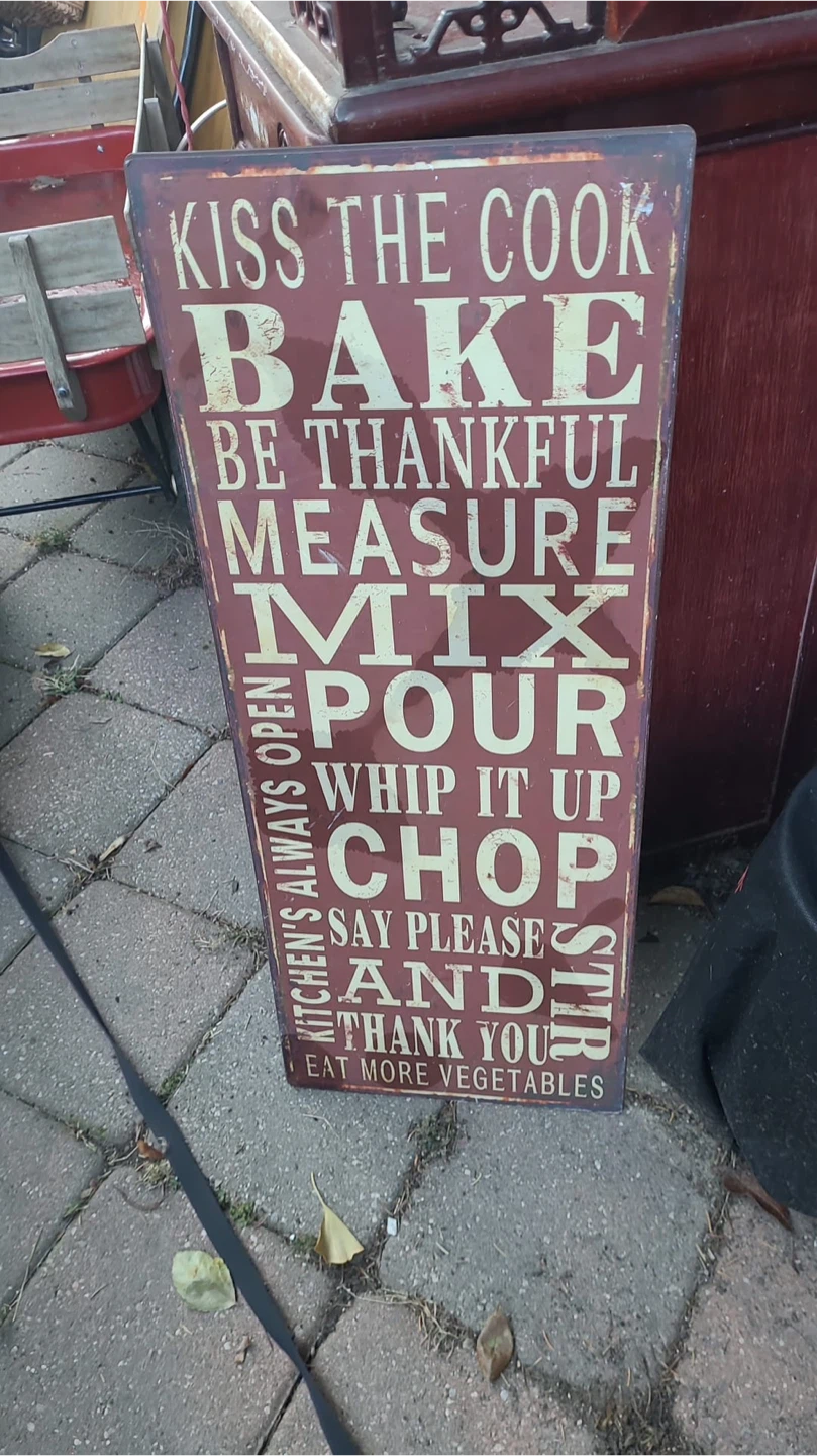 Kitchen Wall Decor Sign