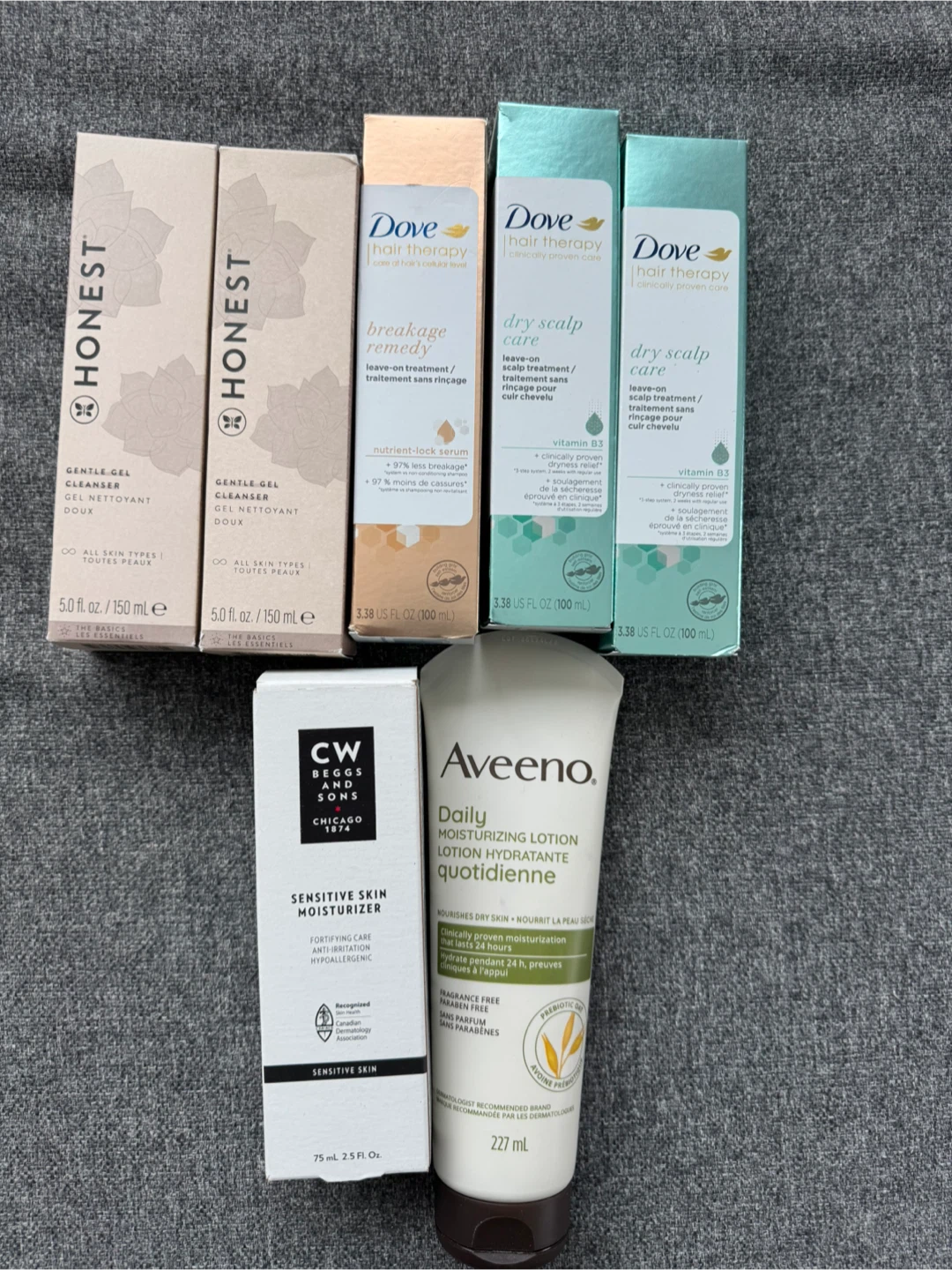 Skin care items and shampoo - all for $25