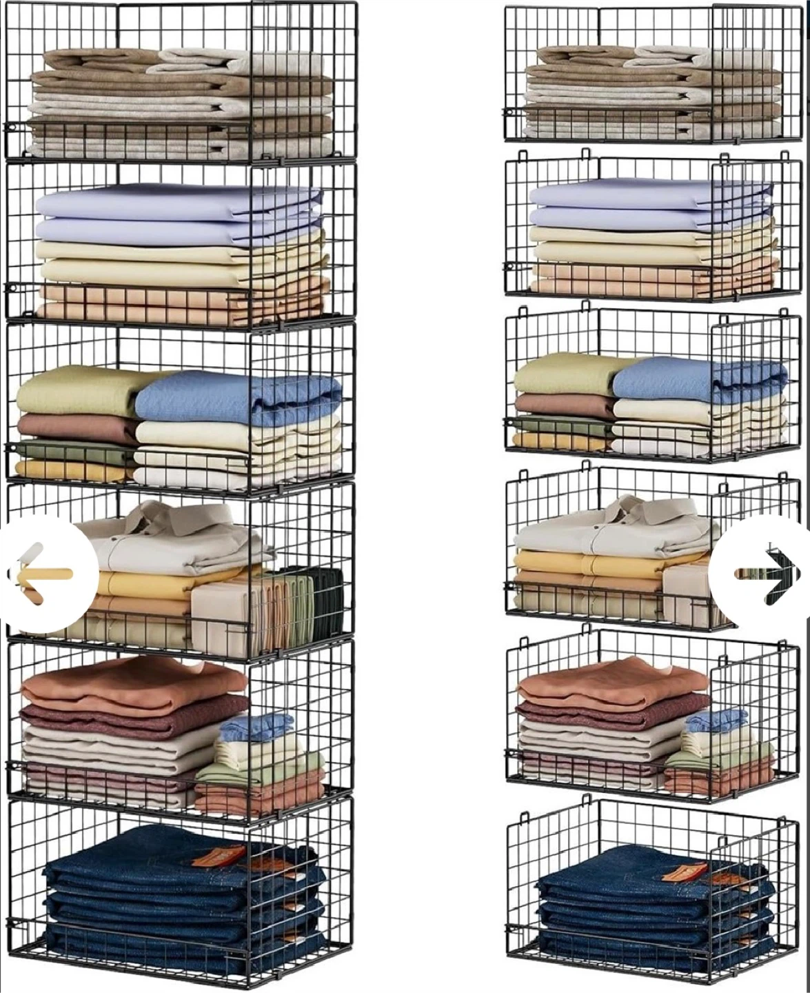 6 Tier Wire Storage Shelf Unit - Black - photo 2