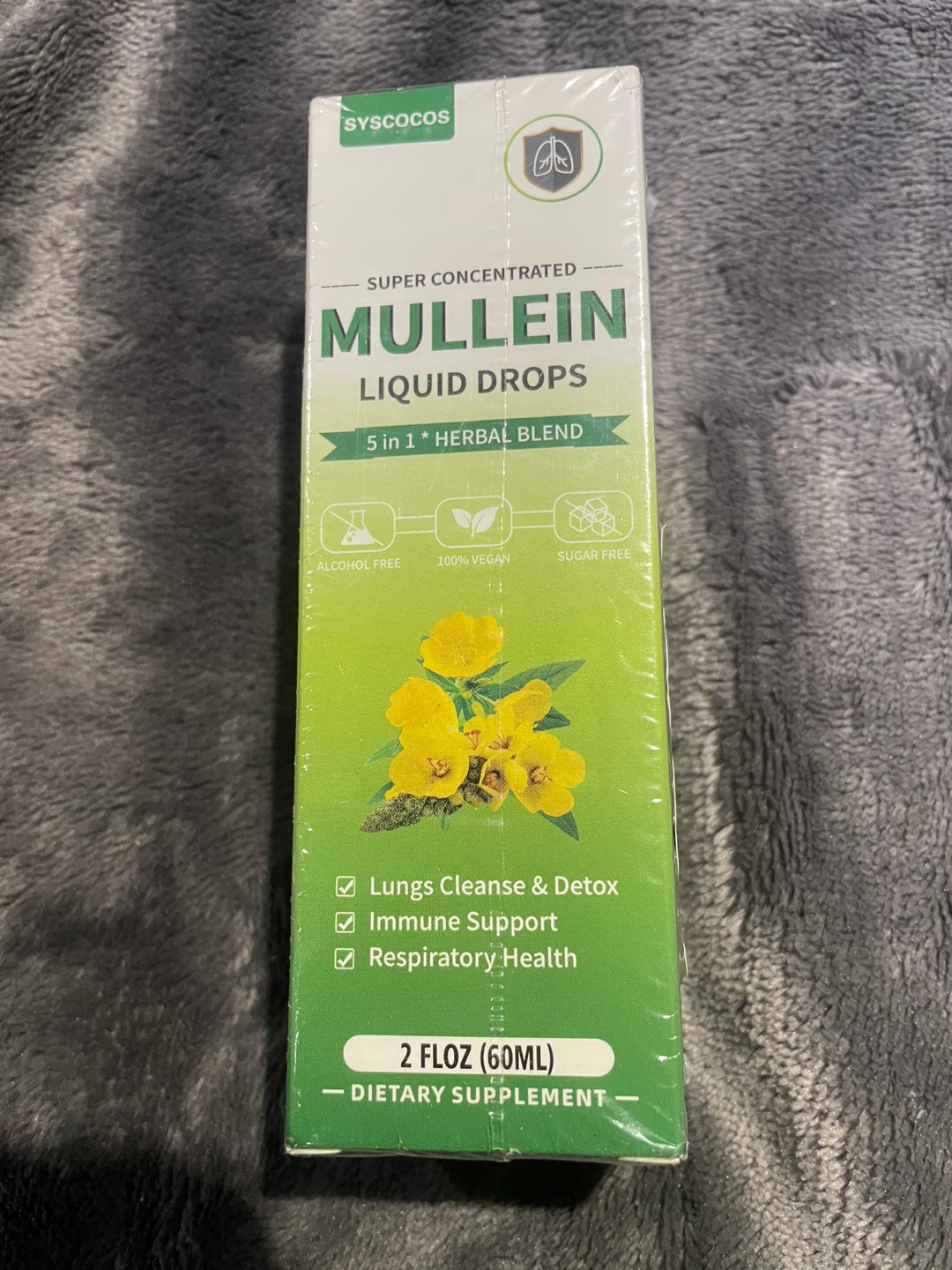 Syscocos Super Concentrated Mullein Liquid Drops - 60ML