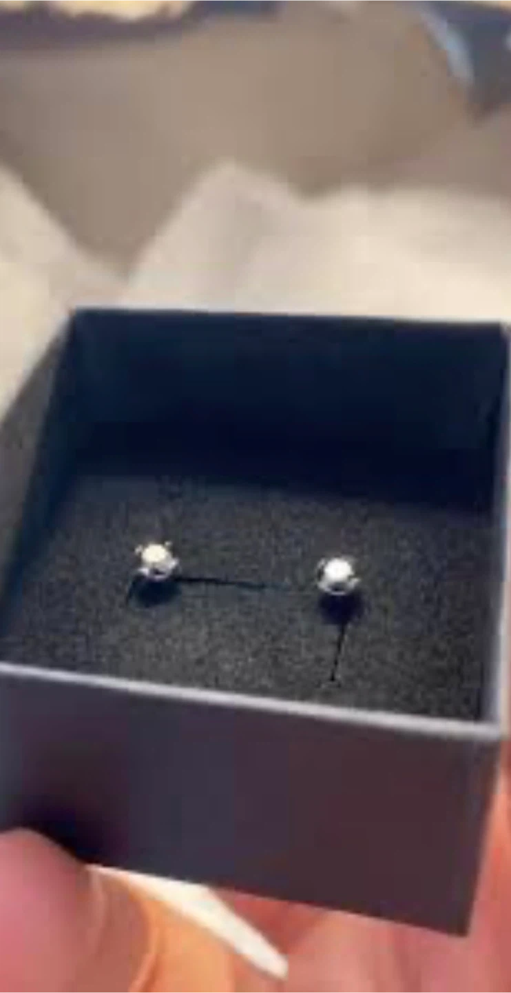 Silver Ball Stud Earrings