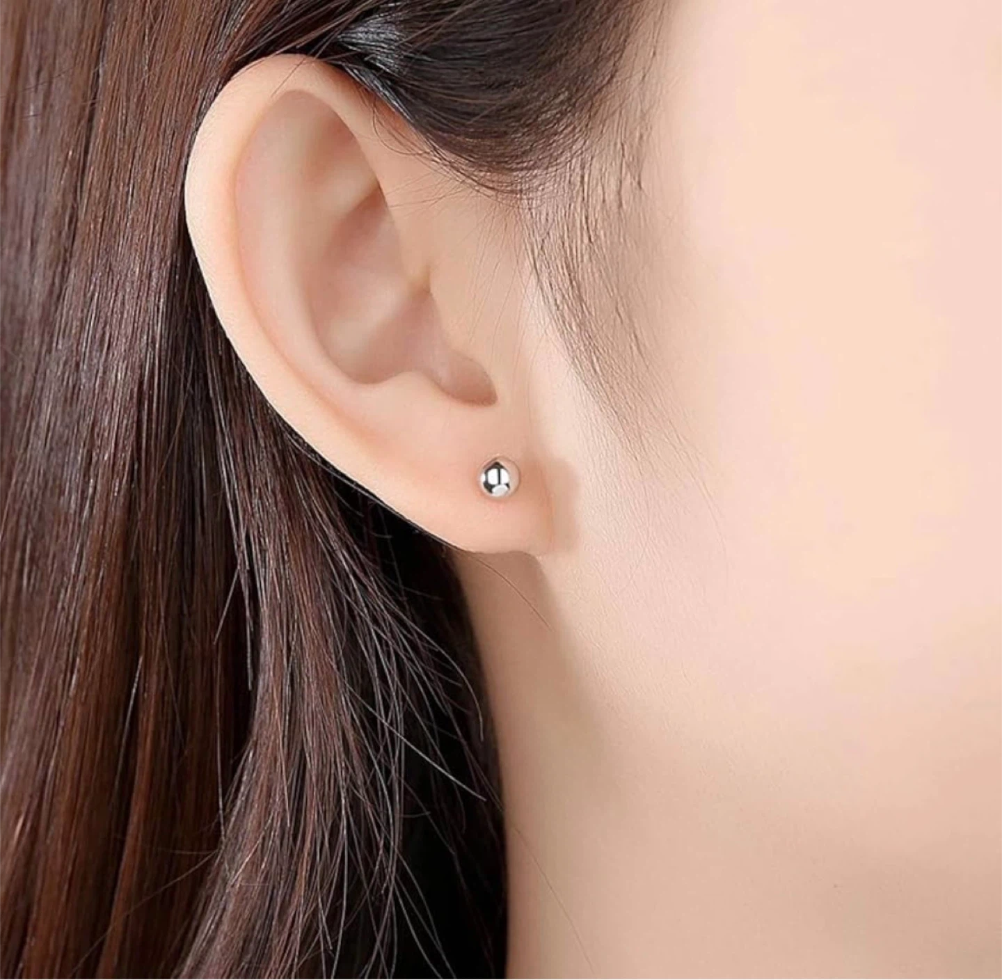 Silver Ball Stud Earrings - photo 4