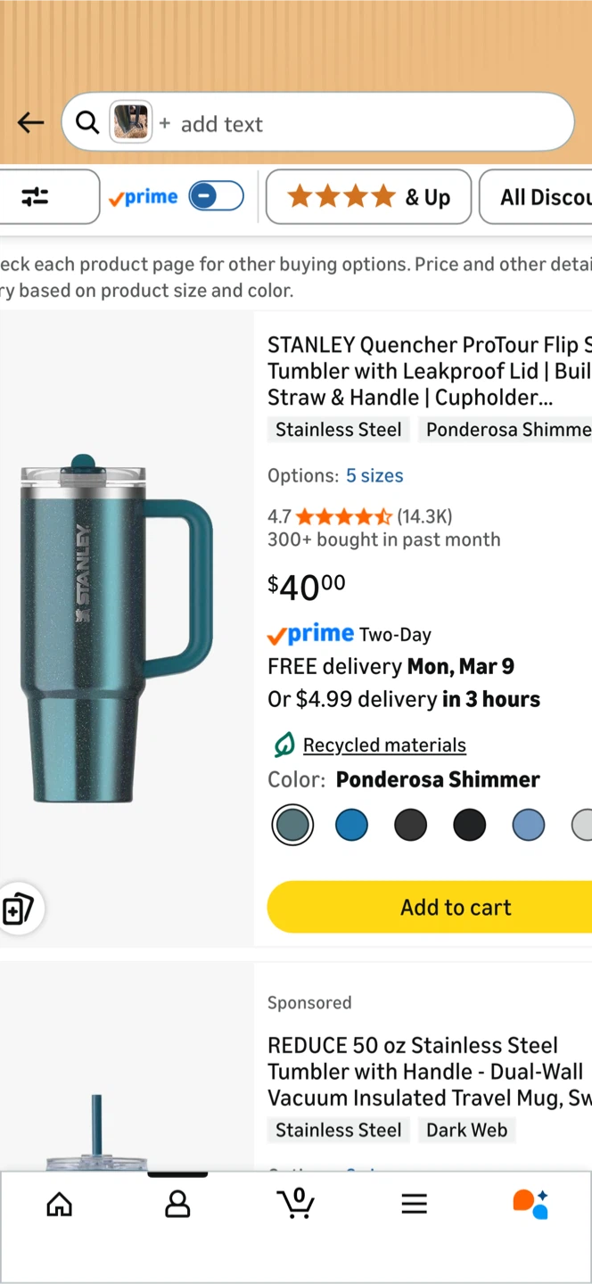 Stanley Quencher ProTour Flip Straw Tumbler Ponderosa Shimmer