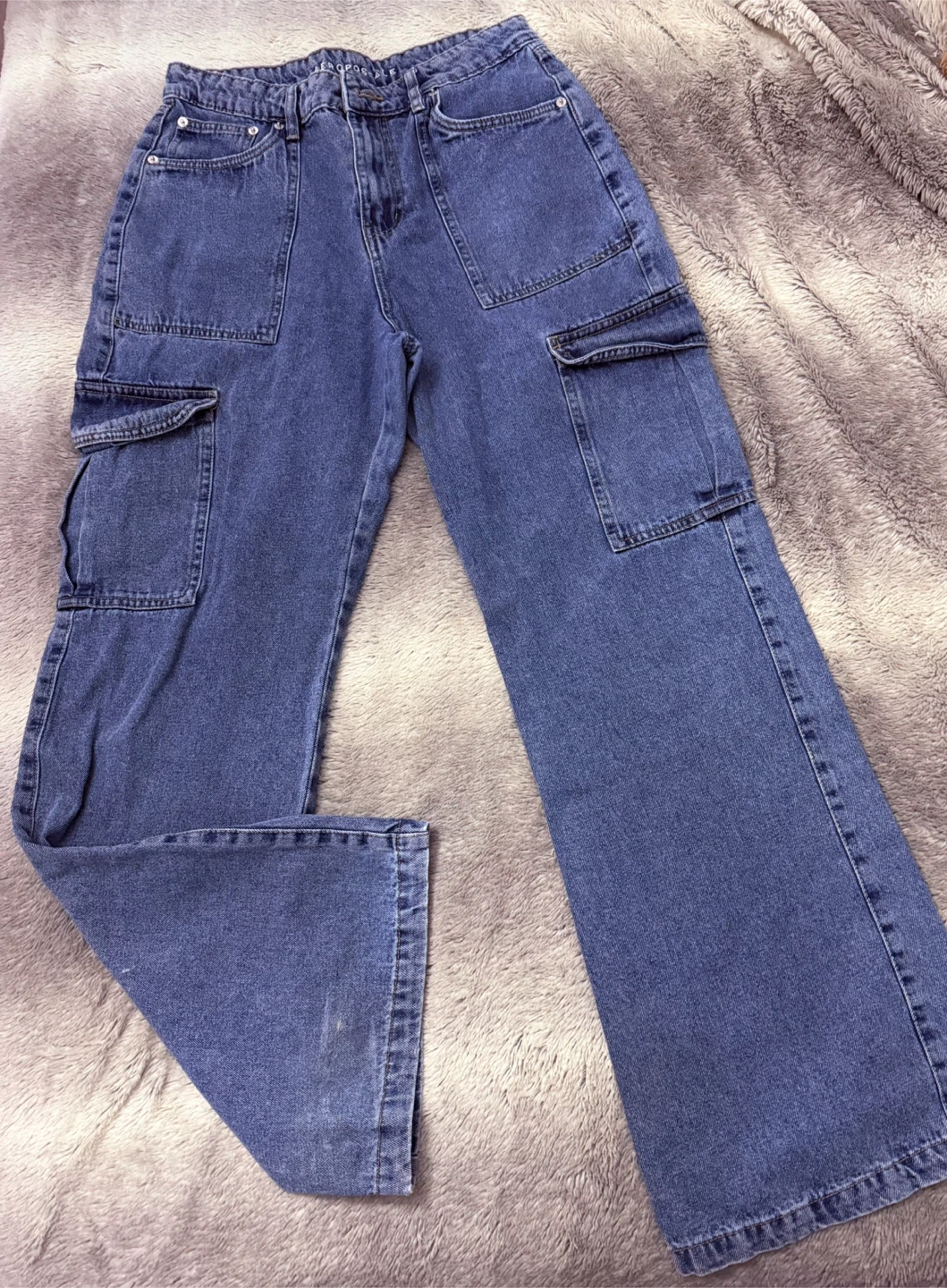 Aeropostale Women's Wide Leg Cargo Jeans - Size M