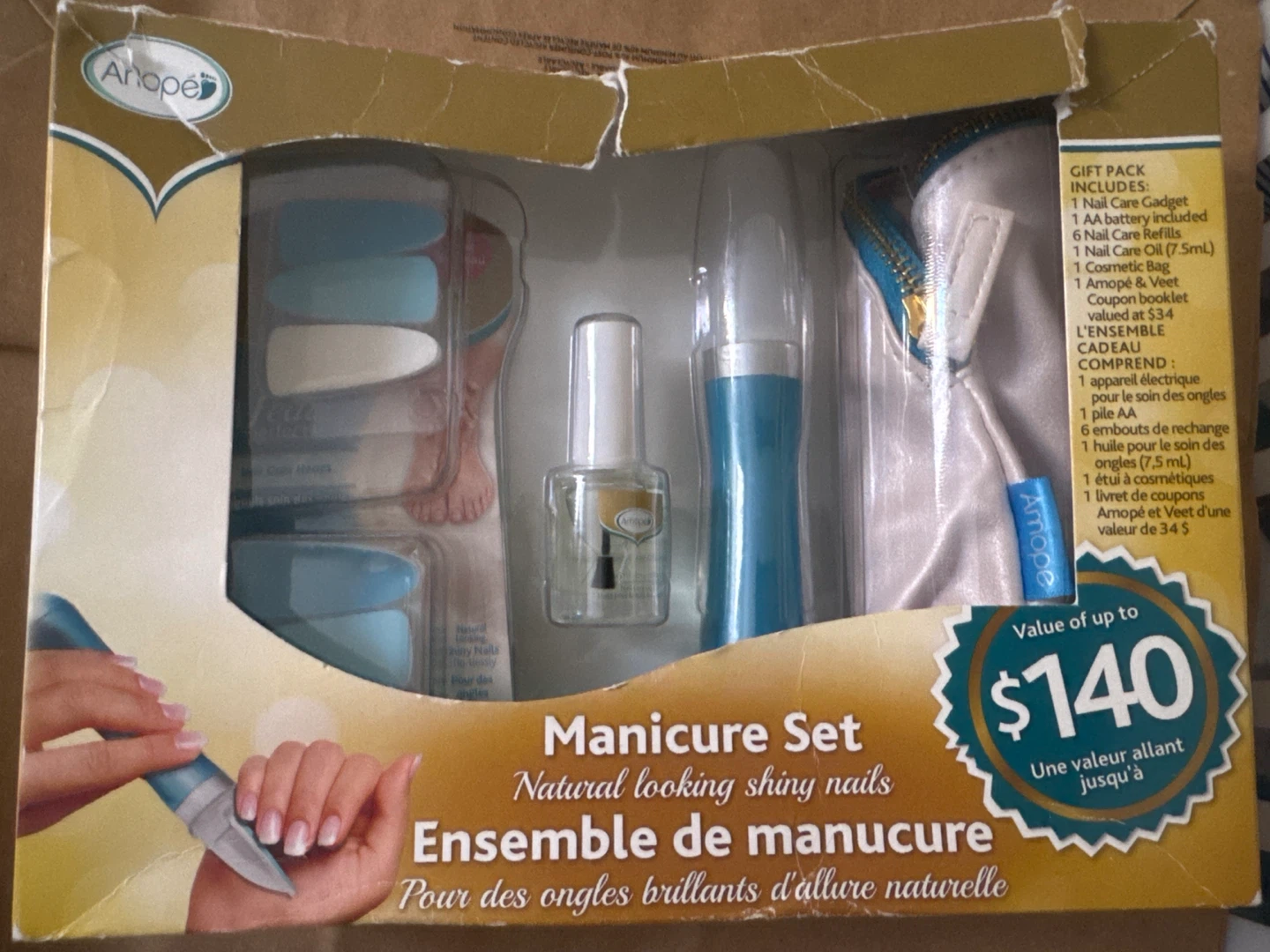 Amope Pedi Perfect Electronic Nail Care System Manicure Set