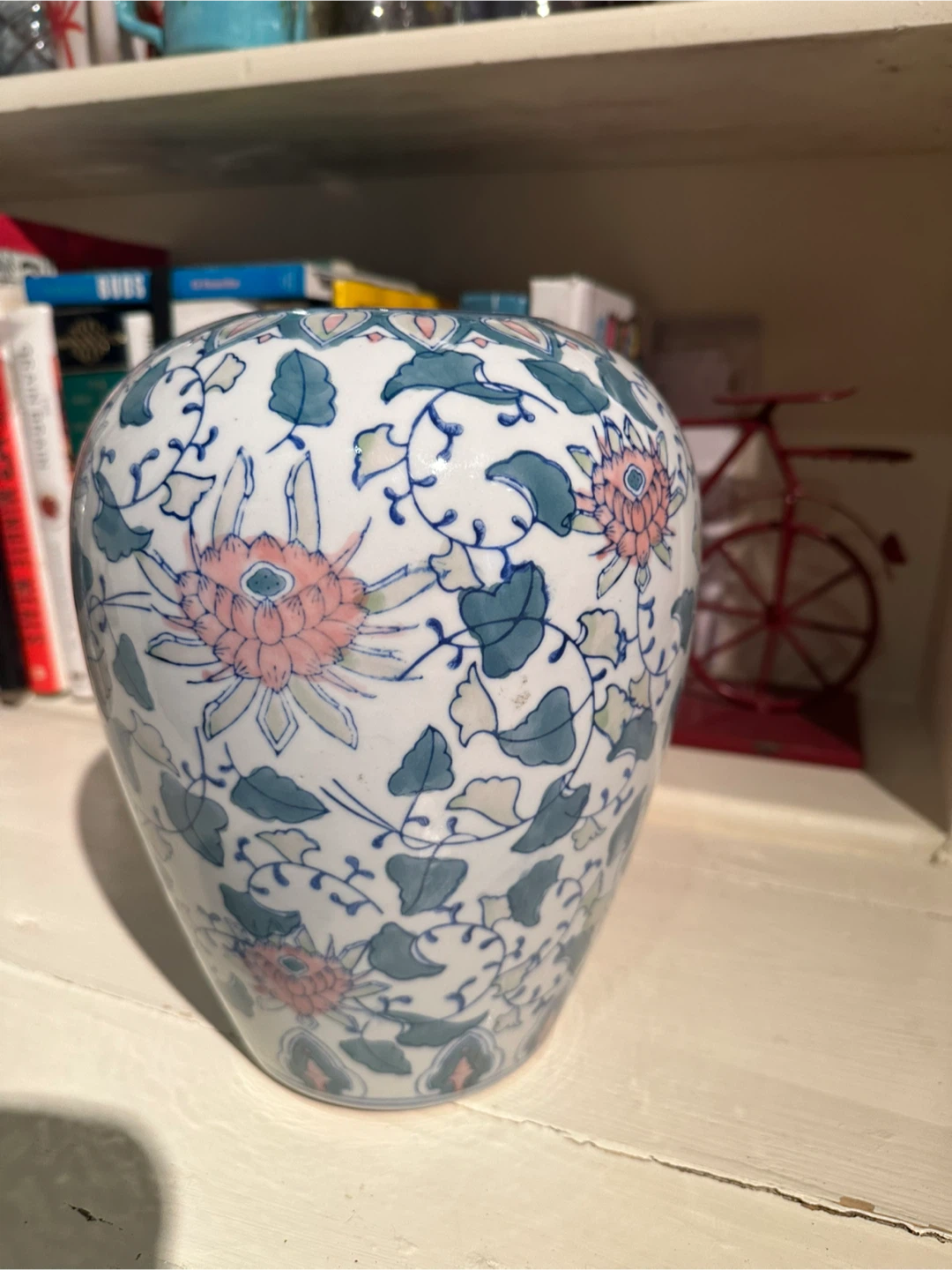 Blue White Chinese Porcelain Vase – Floral Vine Chinoiserie Vase