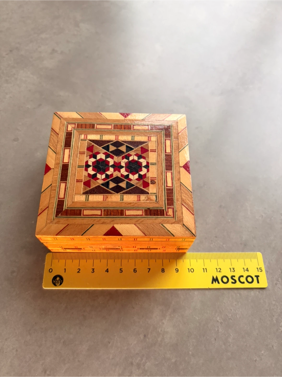 Beautiful Handmade Wooden Inlay Jewelry Box – Mosaic Pattern - photo 4
