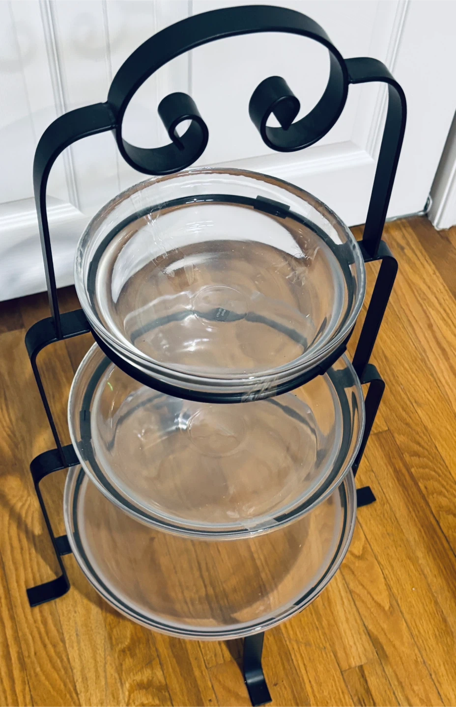 3-Tier Glass Bowl Decorative Stand – 26” Tall - photo 2