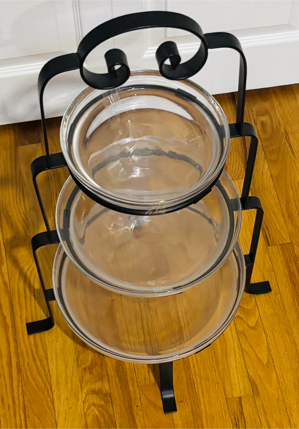3-Tier Glass Bowl Decorative Stand – 26” Tall - photo 4