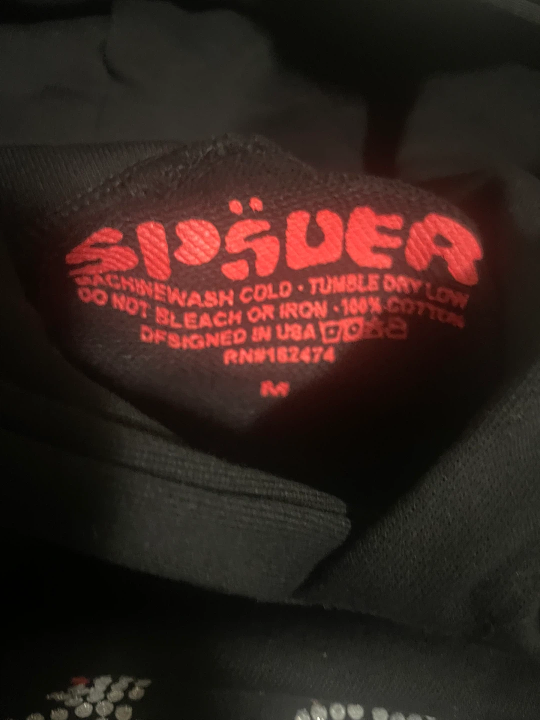 Sp5der Hoodie VVS Black and red - photo 2
