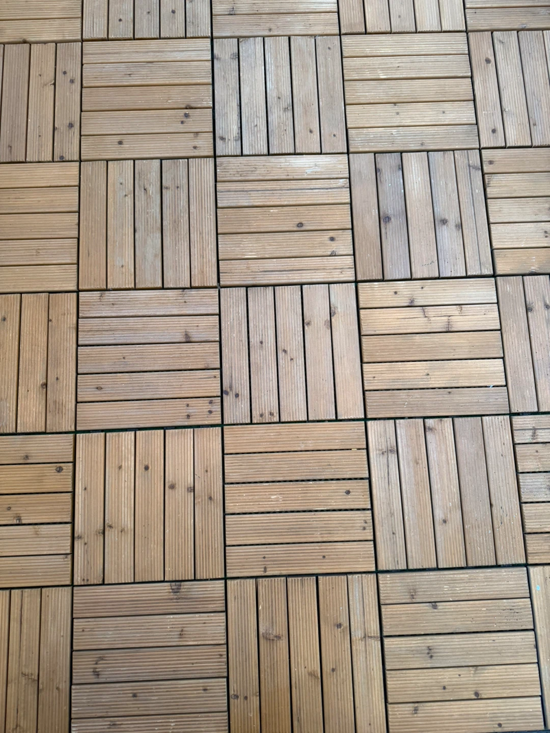 54 Pack Interlocking Wooden Floor Tiles Outdoor Deck Tiles - photo 2