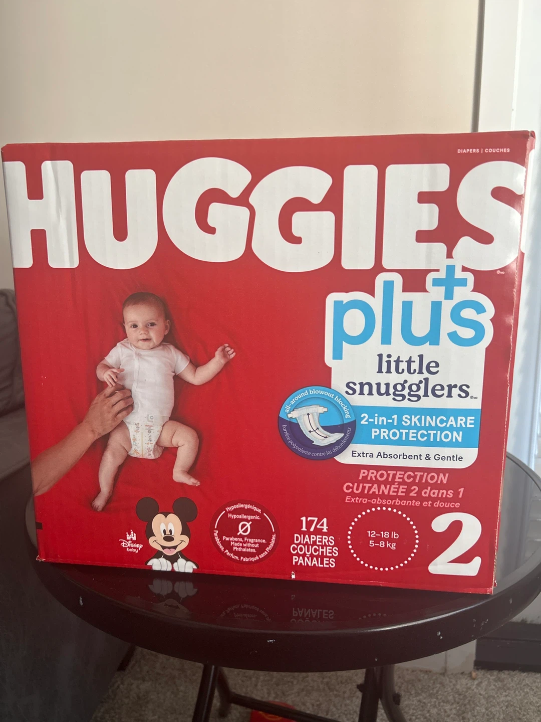 Huggies Plus Little Snugglers Diapers Size 2, 174 Count